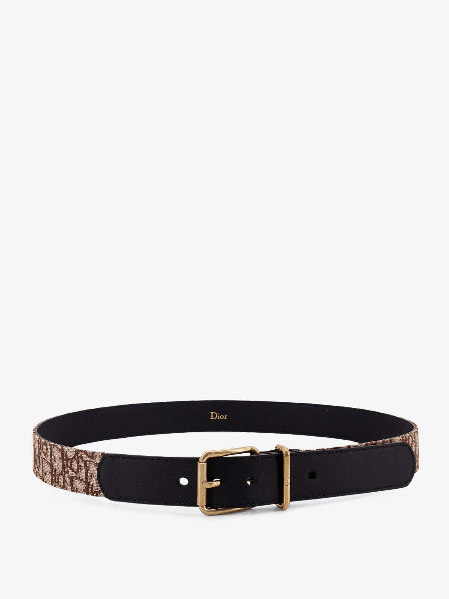 Dior Leather Belt With All-over Dior Oblique Logo