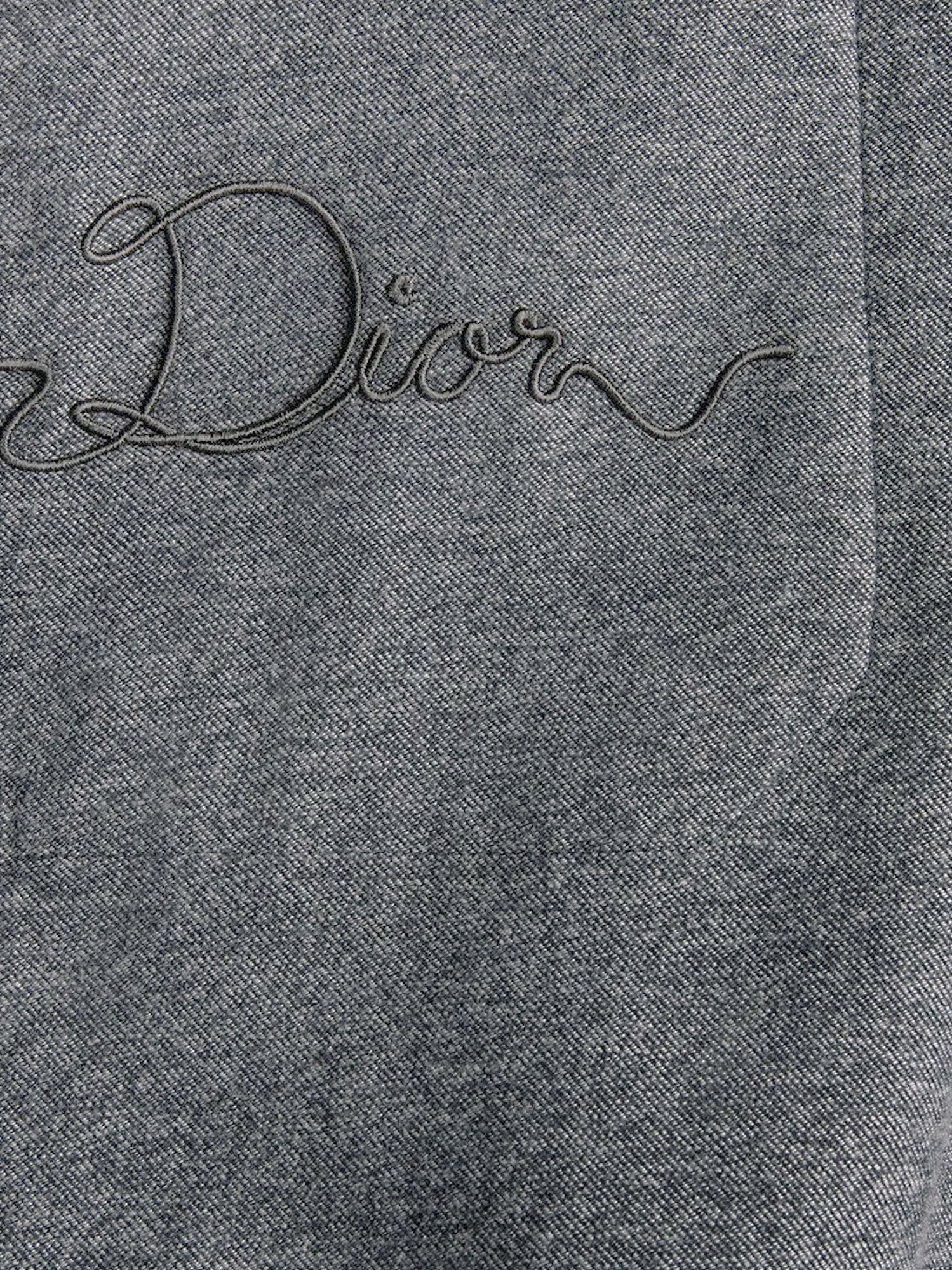Dior Flannel Shirt With Dior Ribbon Embroidery
