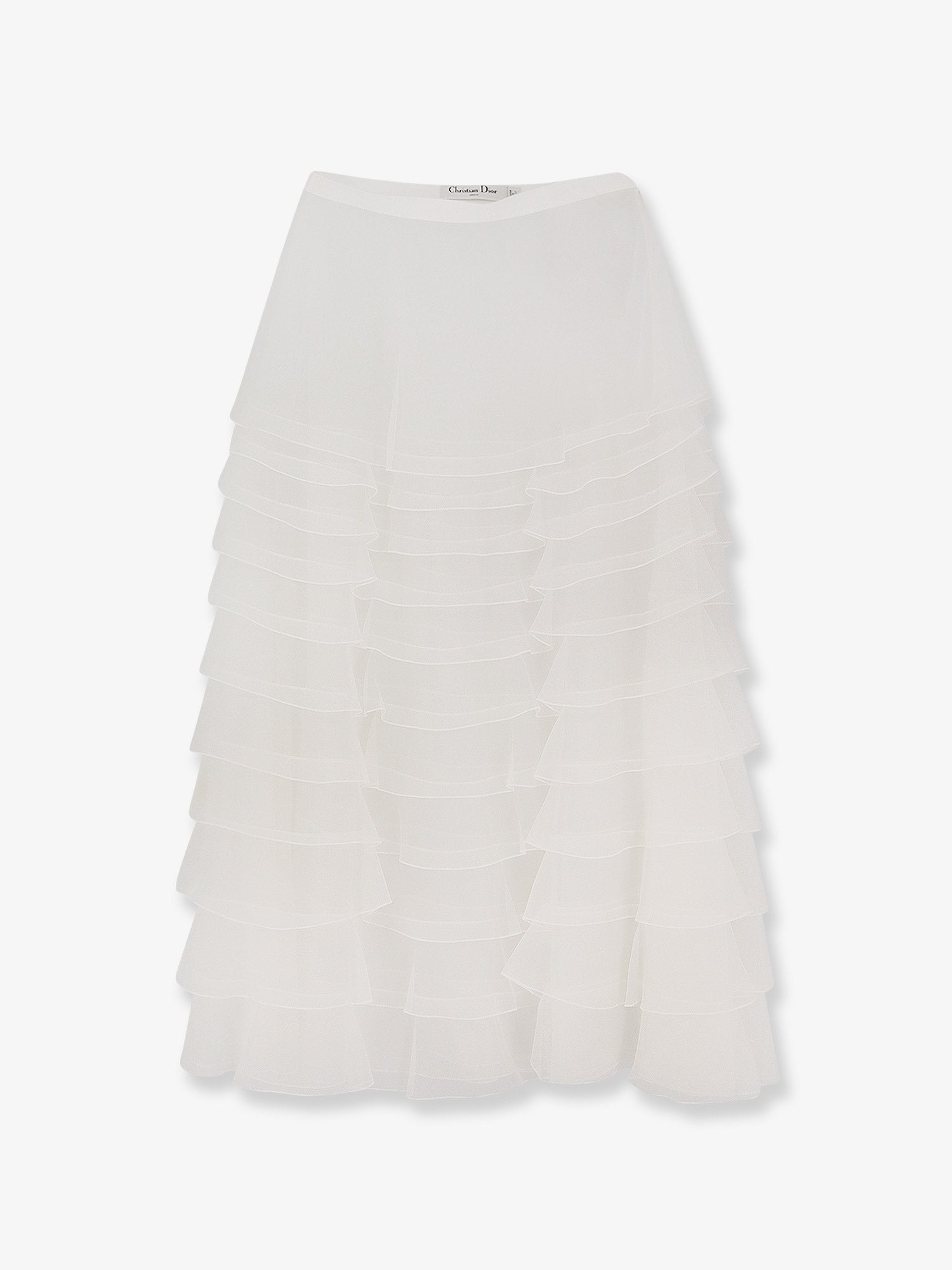 Dior Flounced Voile Skirt