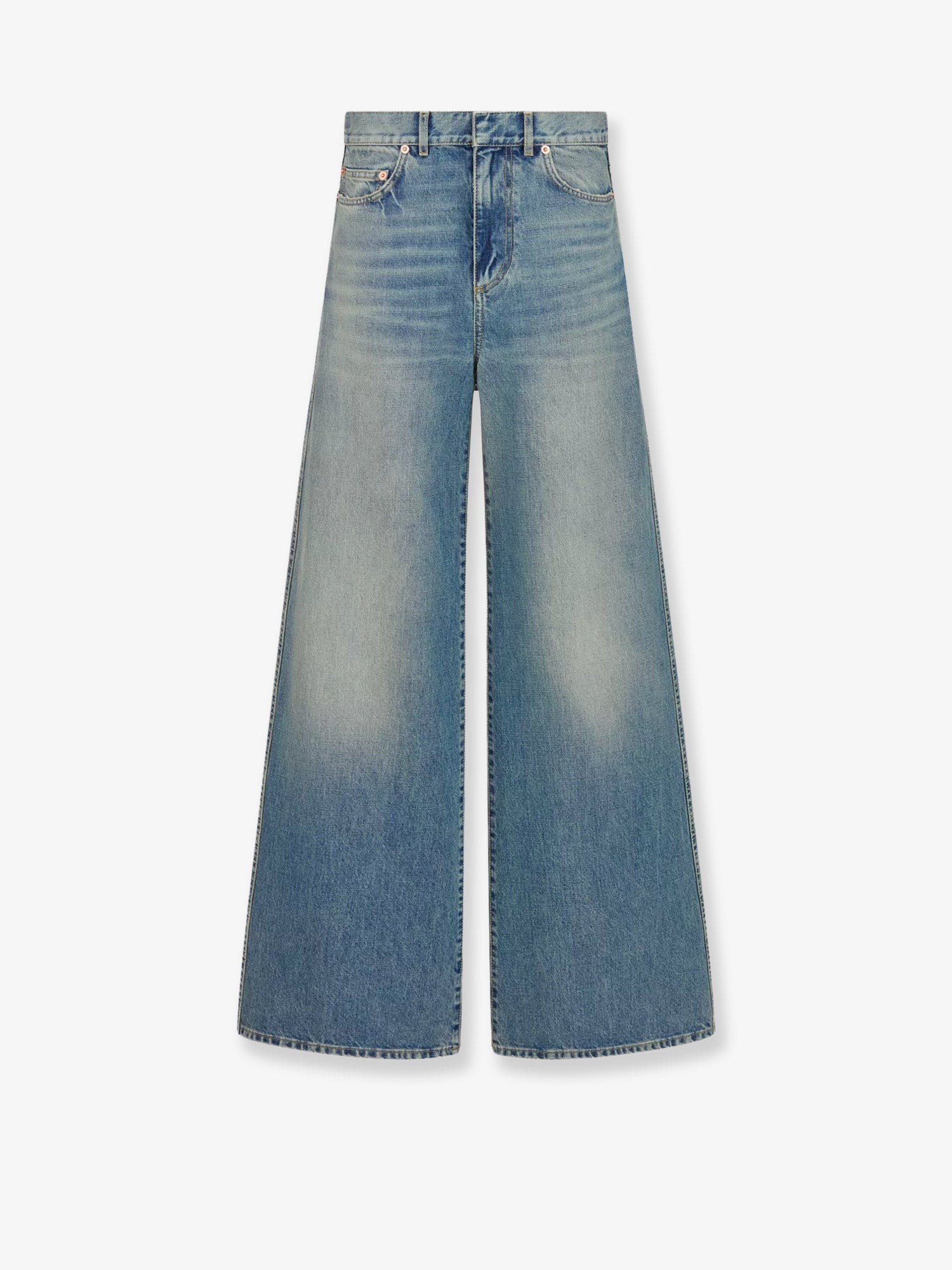 Dior Stone-washed Jeans With Dior Oblique Motif Inside