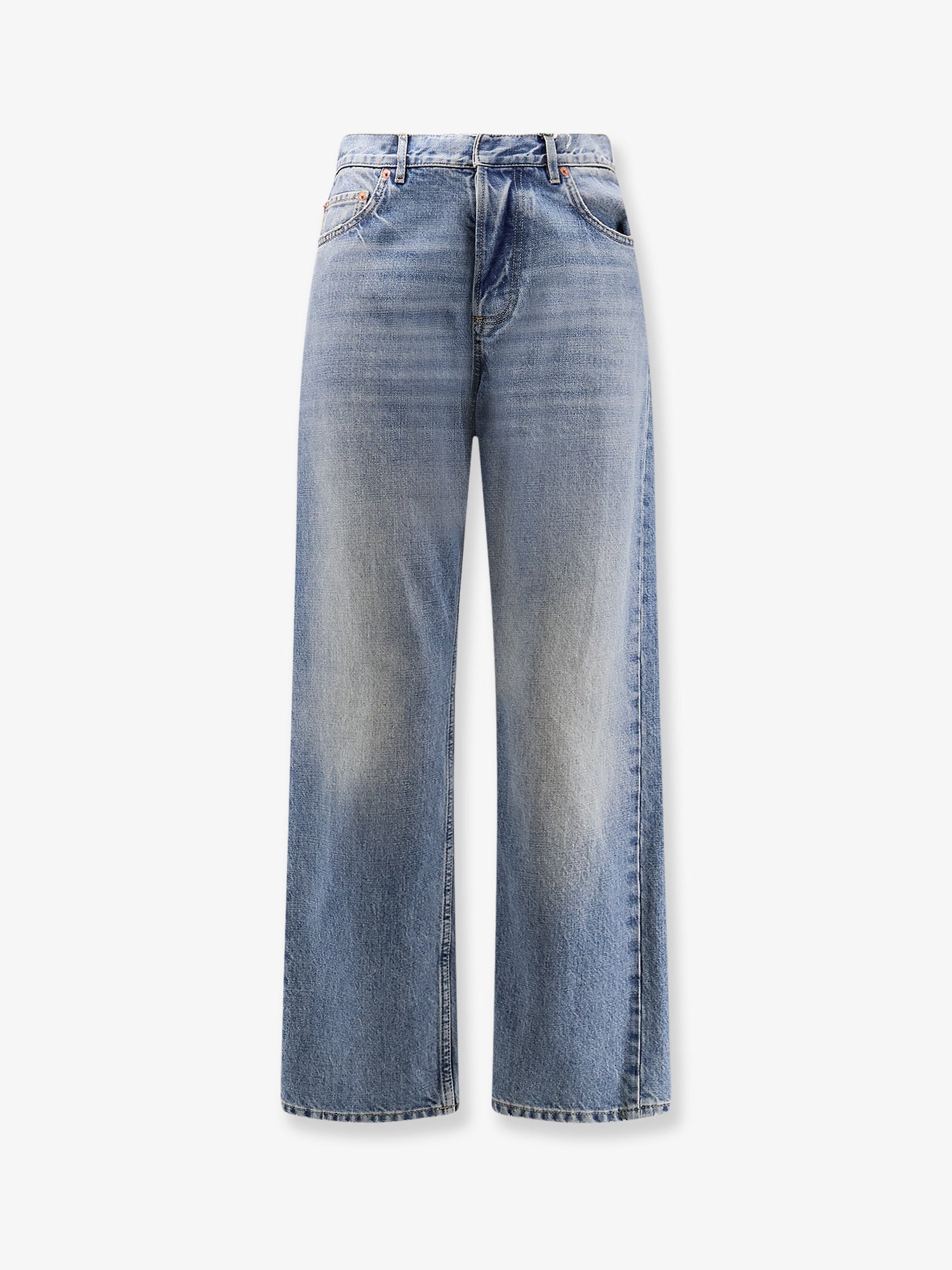 Dior Stonewashed Denim Jeans With Dior Oblique Motif Inside