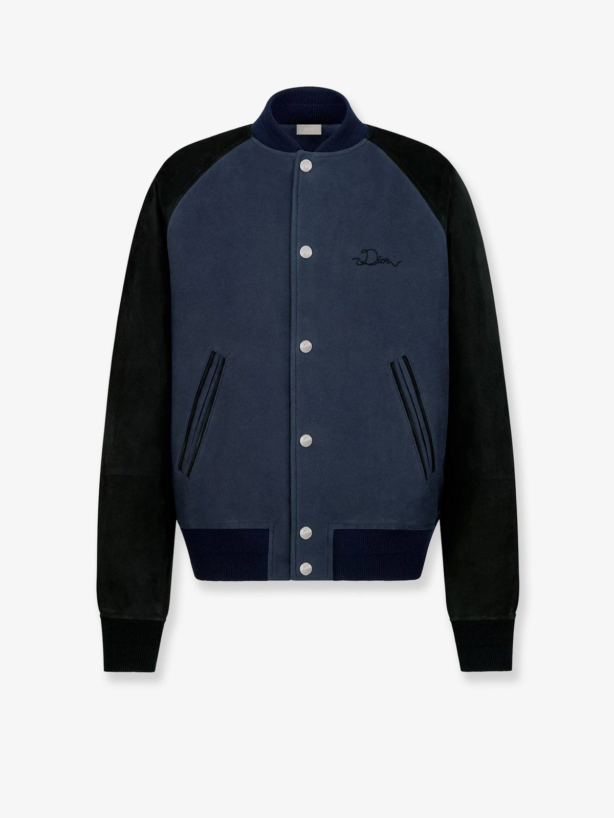 Dior Dior Ribbon College Cotton And Suede Bomber