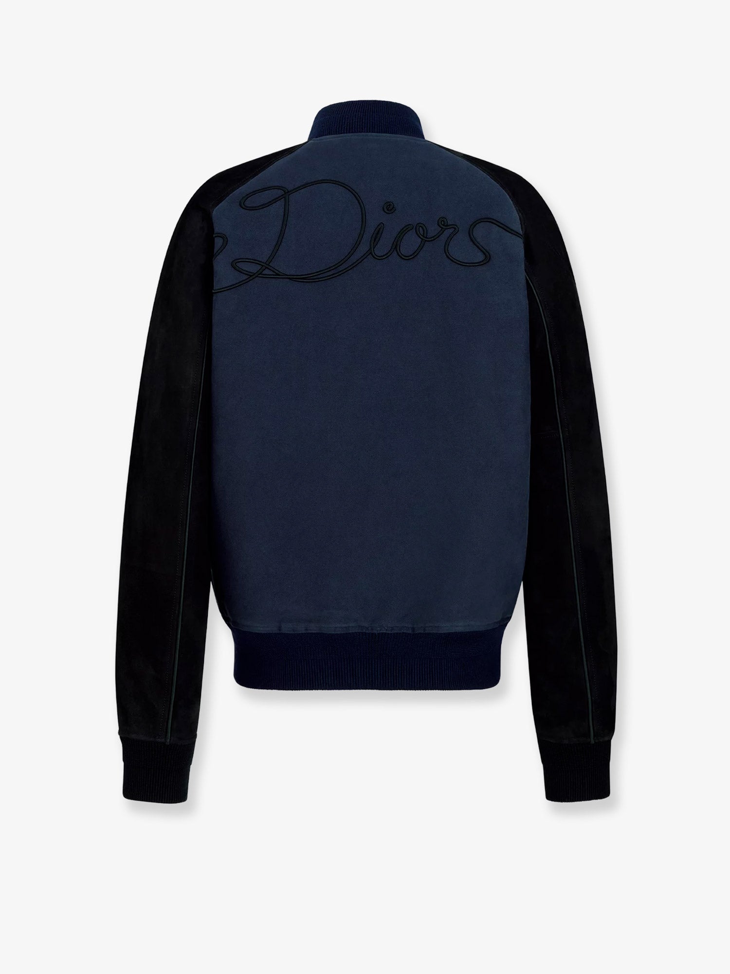 Dior Dior Ribbon College Cotton And Suede Bomber