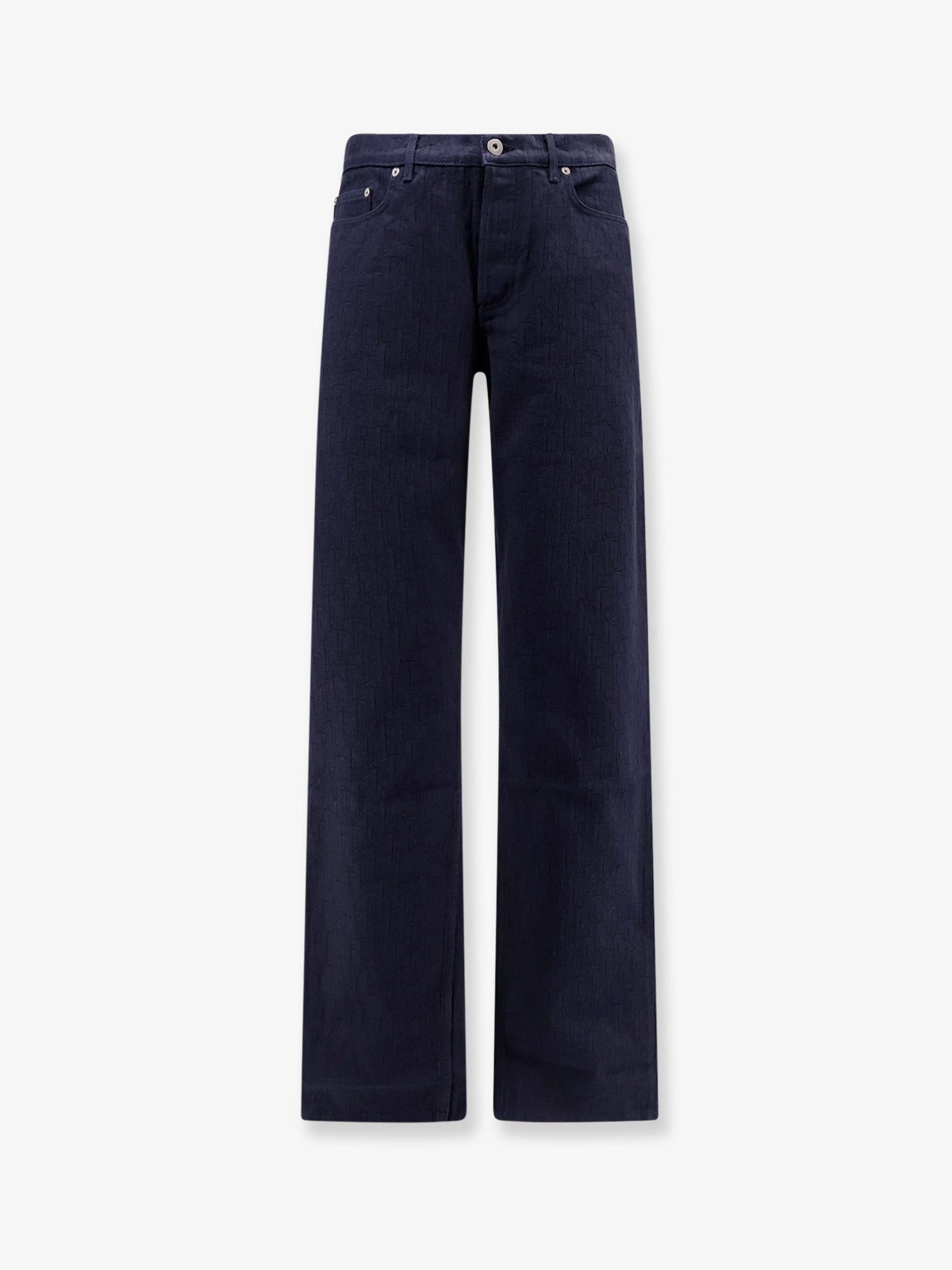 Dior Cotton Jeans With All-over Dior Oblique Motif
