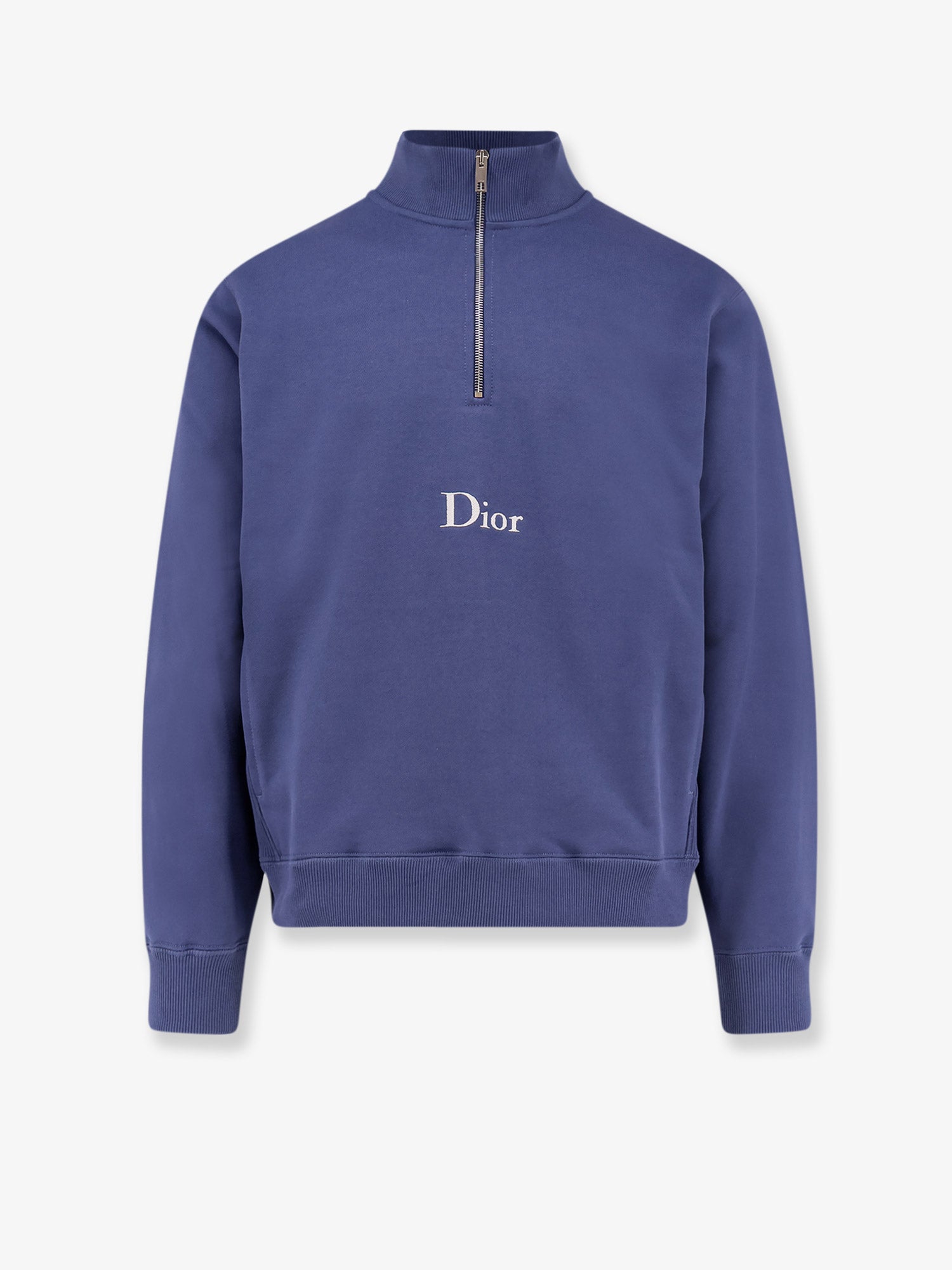 Dior Cotton Sweatshirt With Embroidered Logo On The Front