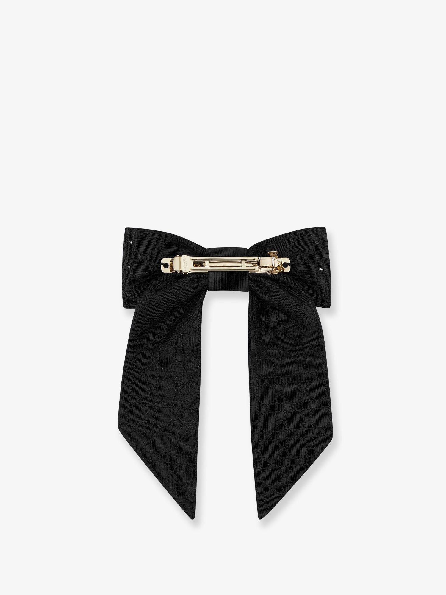 Dior Dior Twist Technical Fabric And Silver-colored Crystals Bow