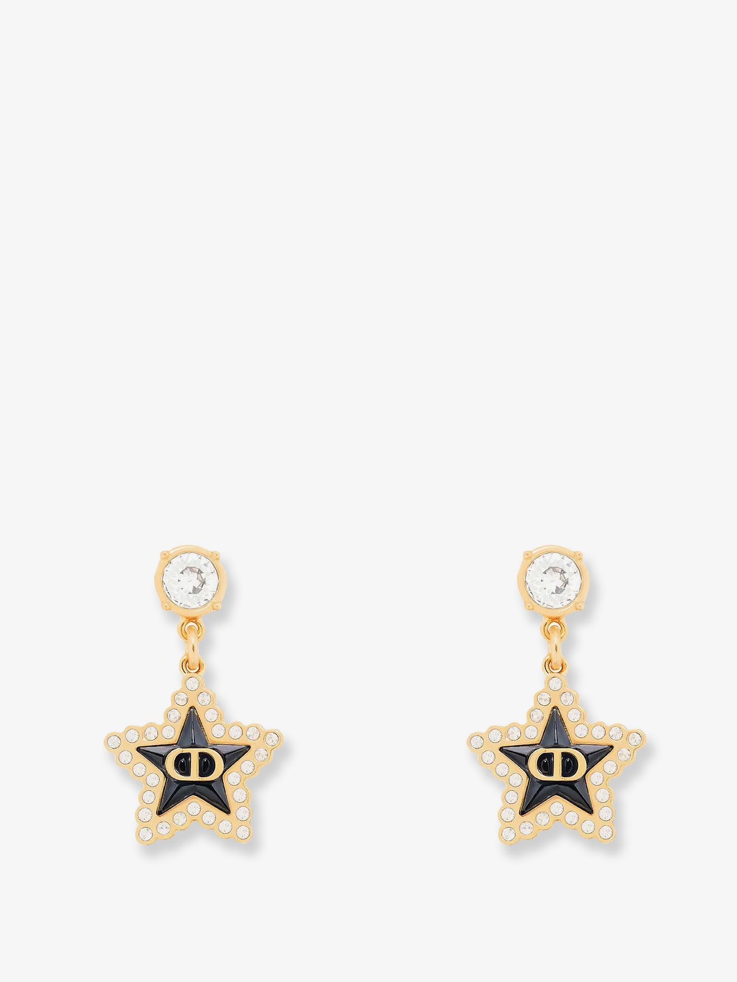 Dior Brass Earrings With Gold Finishes