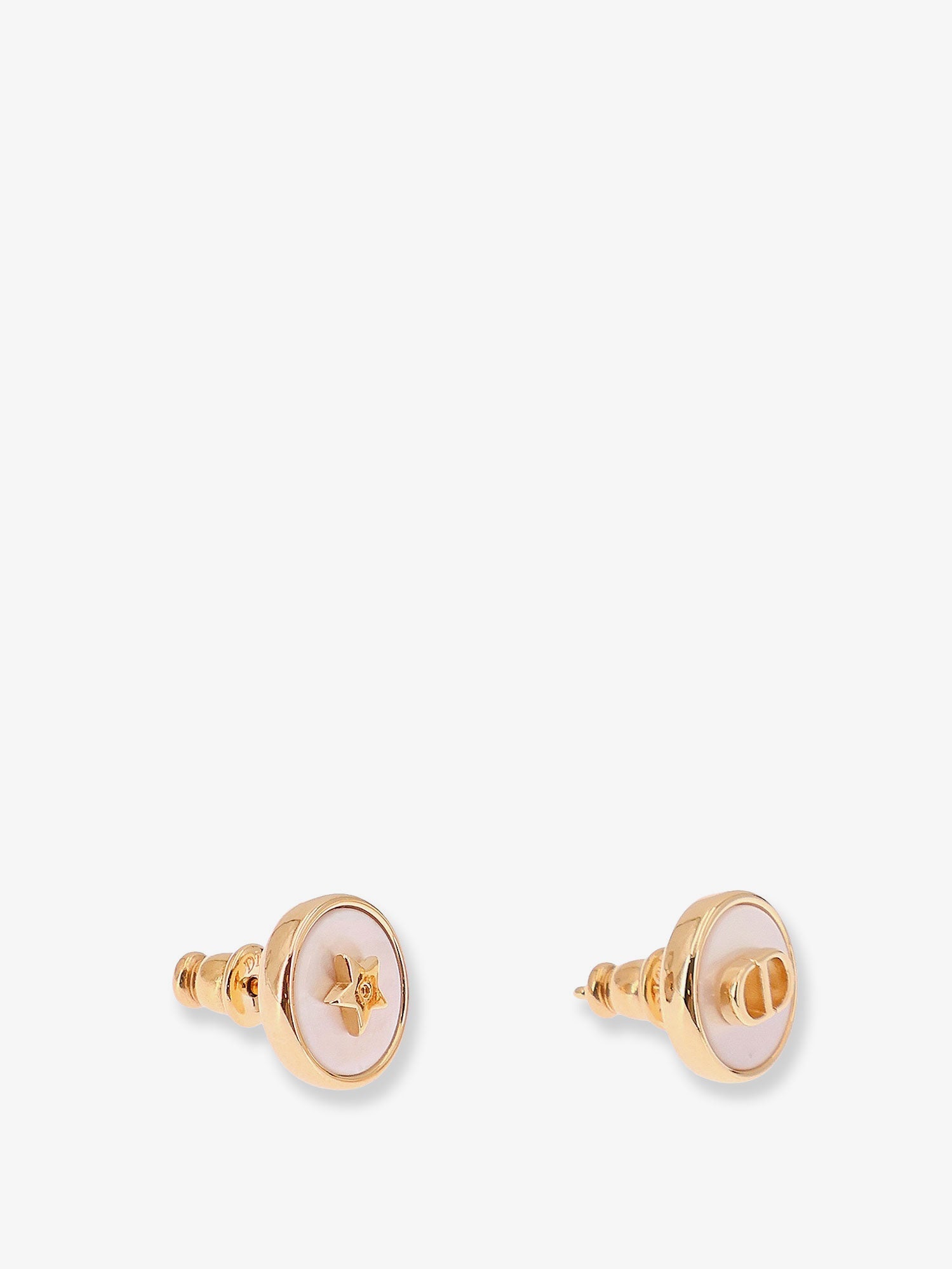 Dior Metal D-luck Earrings With Gold Finishes
