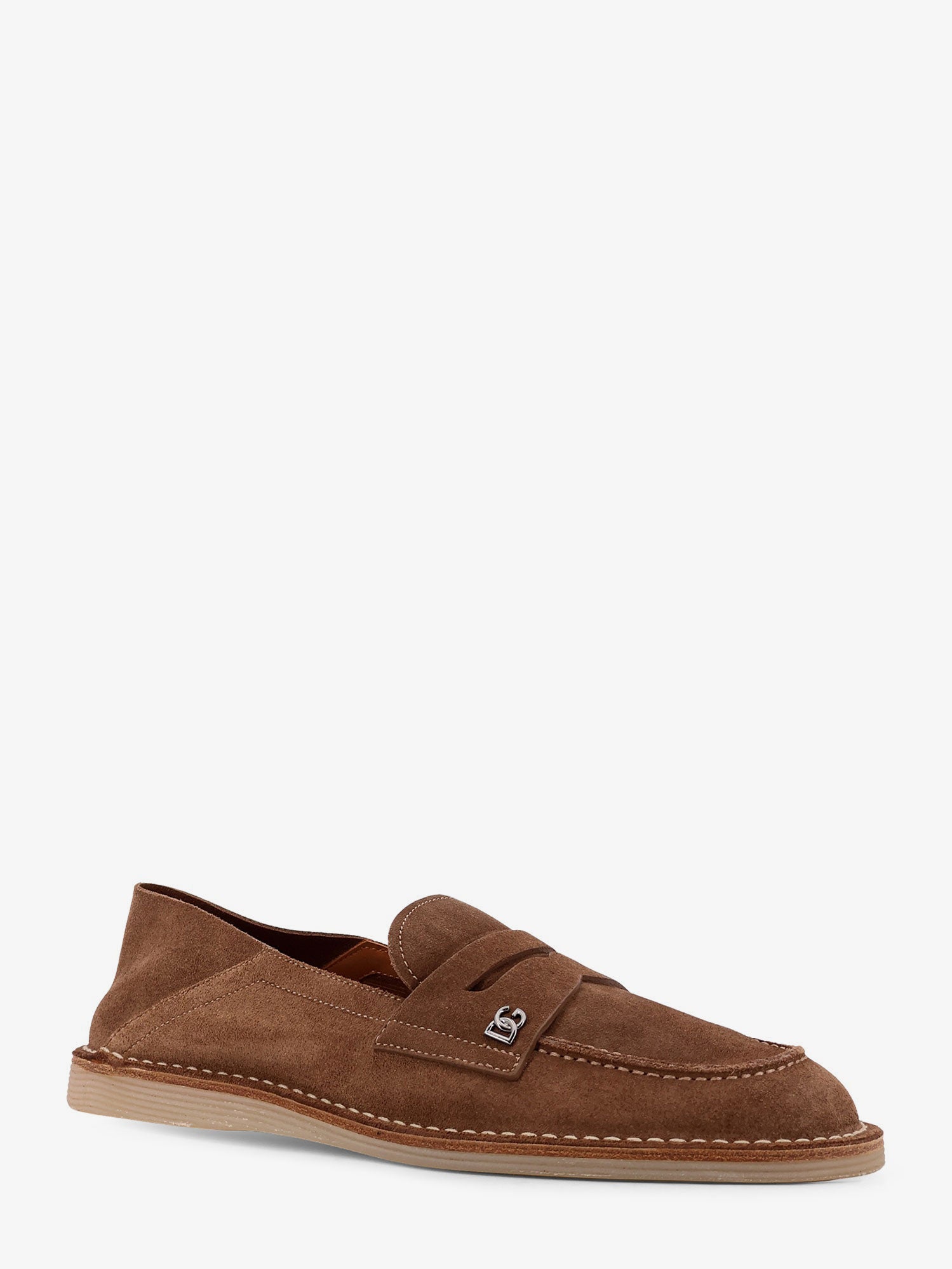 Dolce & Gabbana Suede Slipper Loafers