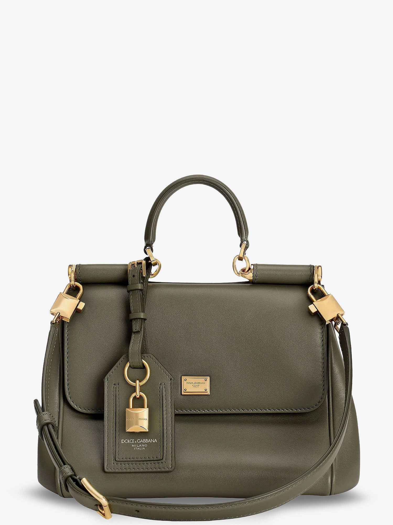Dolce & Gabbana My Sicily Leather Crossbody Bag