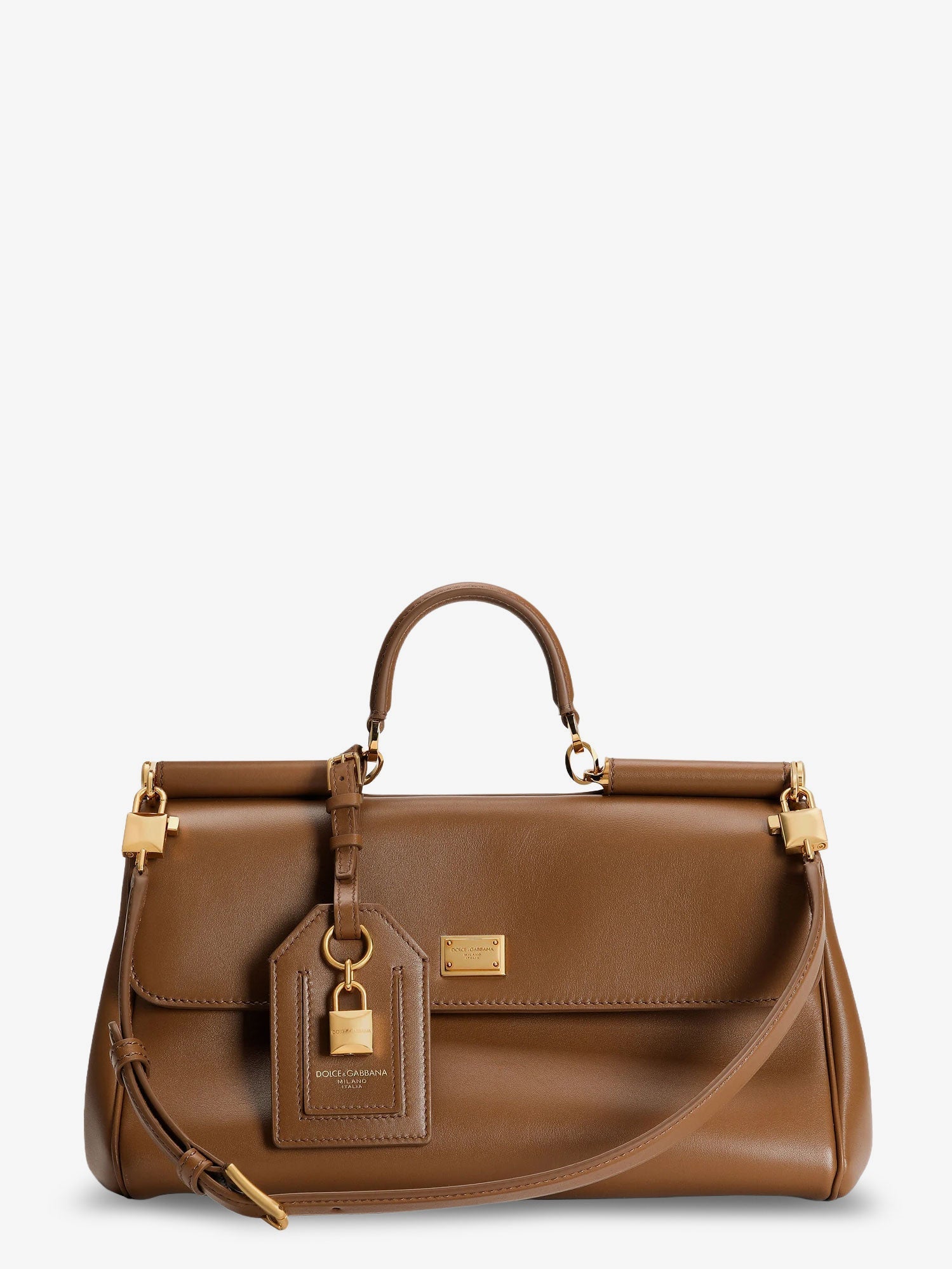 Dolce & Gabbana My Sicily Leather Crossbody Bag