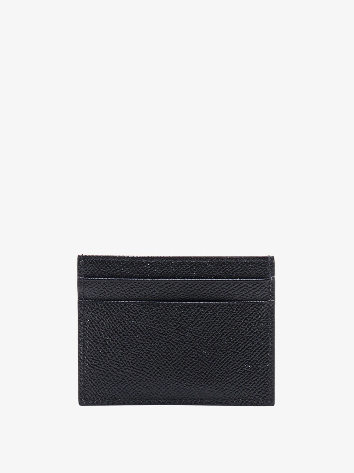 Dolce & Gabbana Leather Card Holder With Metal Logo Tag