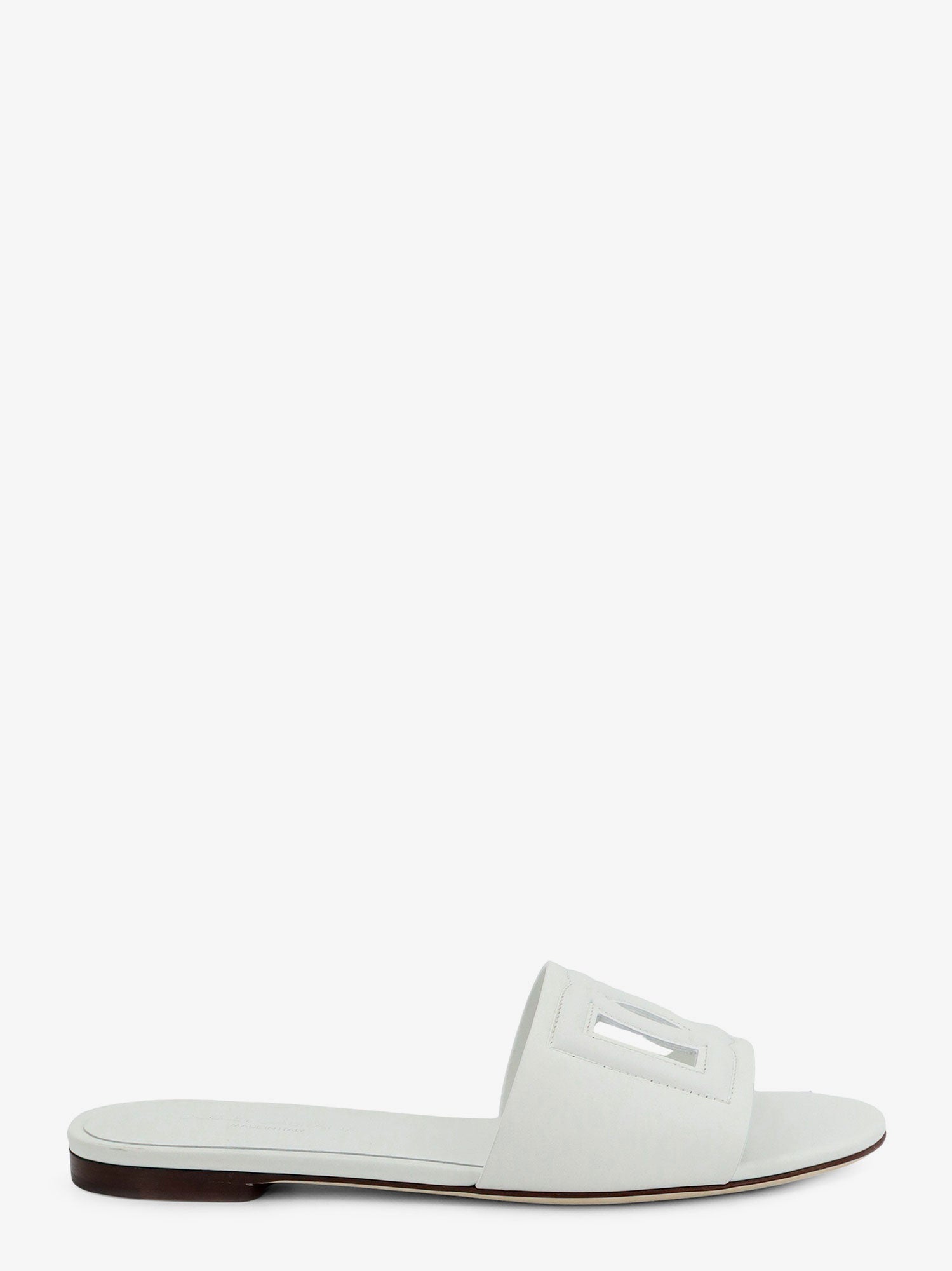 Dolce & Gabbana Leather Sandals With Dg Millennials Logo