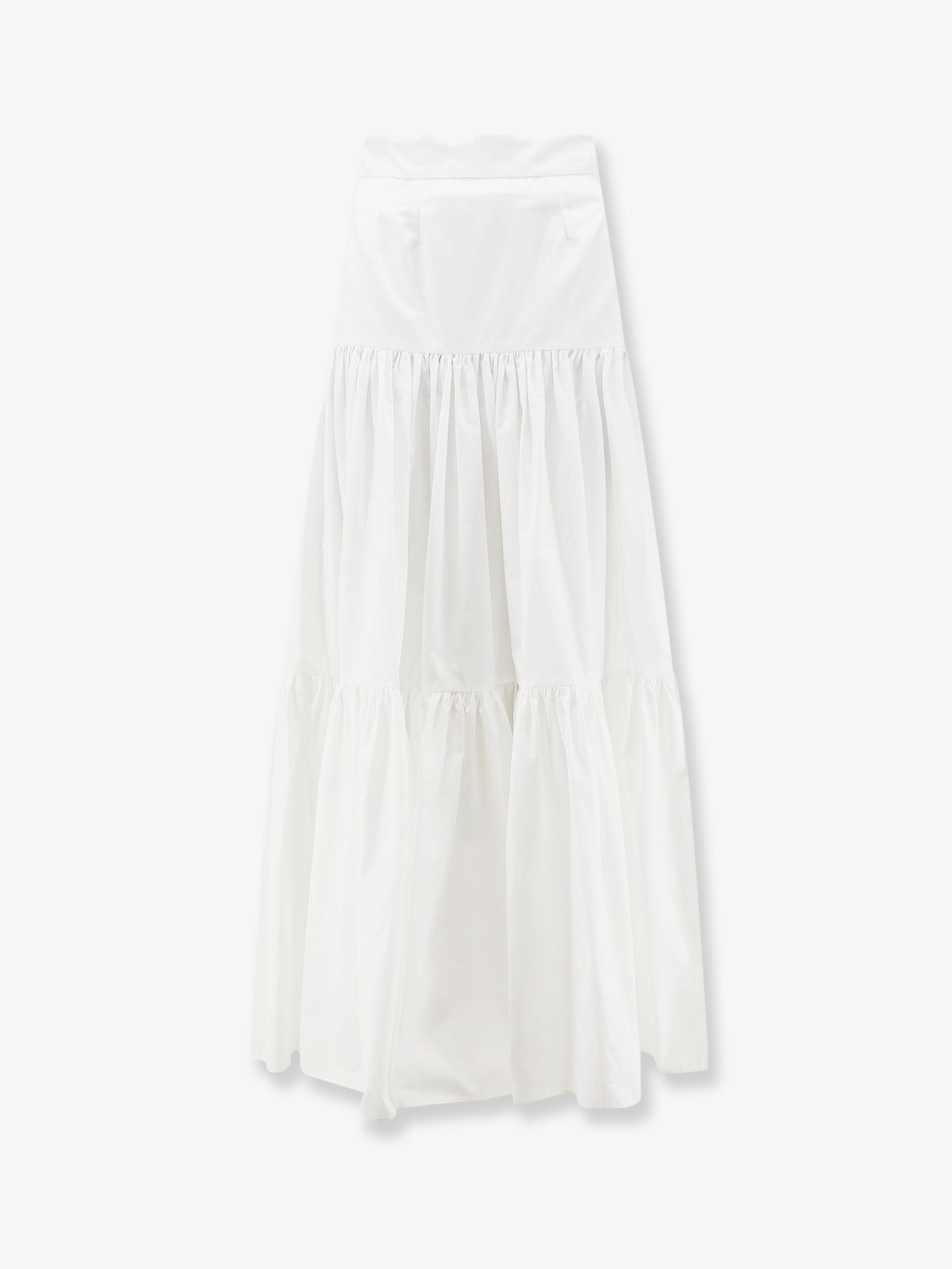 Dolce & Gabbana Flounced Poplin Long Skirt