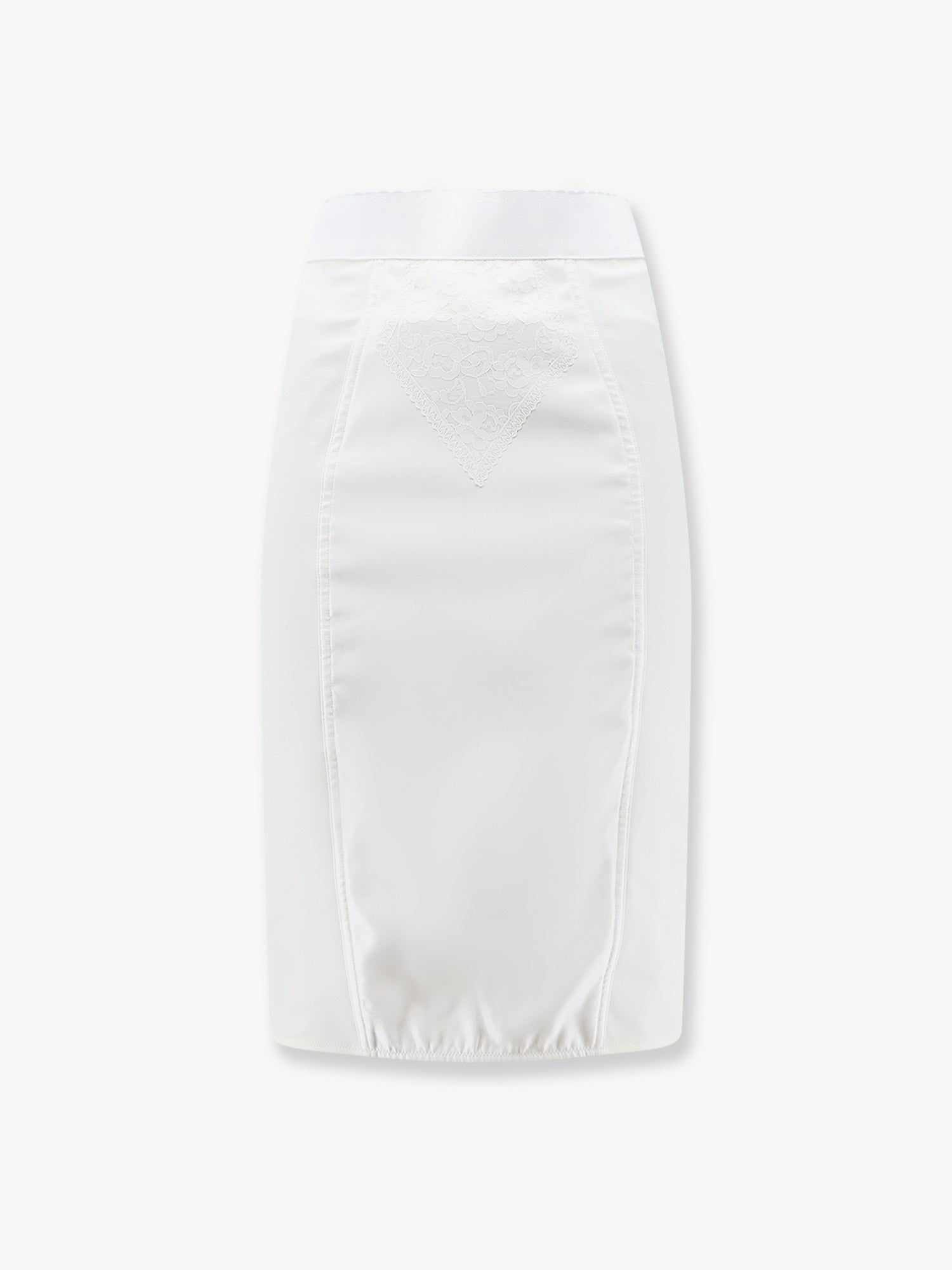 Dolce & Gabbana Satin And Powernet Midi Skirt