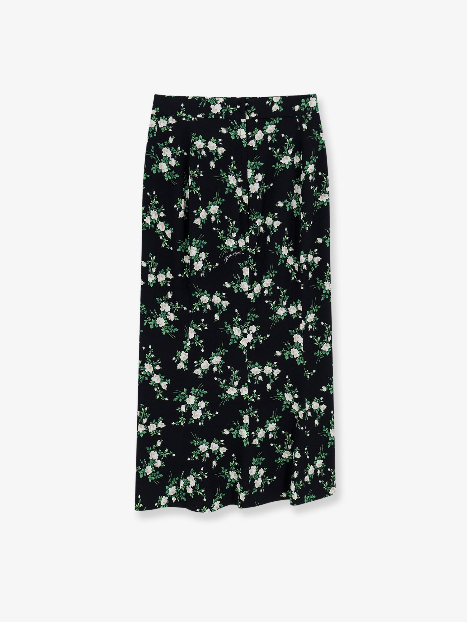 Dolce & Gabbana Silk Skirt With Floral Print