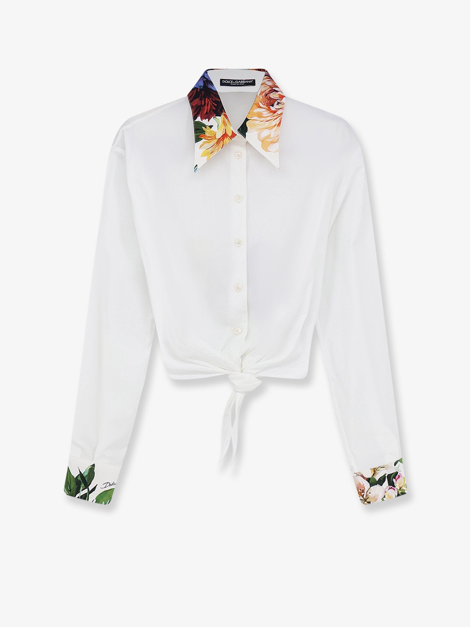 Dolce & Gabbana Cotton Shirt With Knot