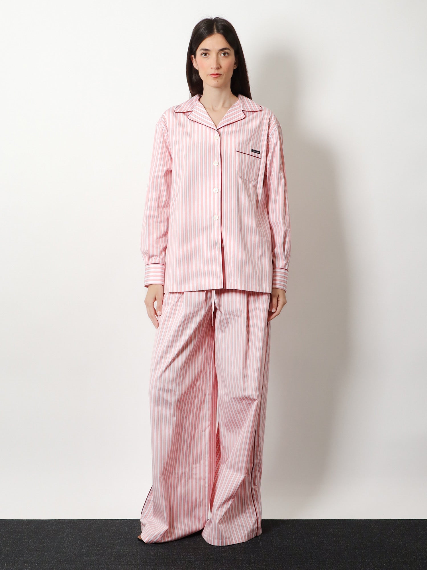 Dolce & Gabbana Striped Cotton Pajama Shirt