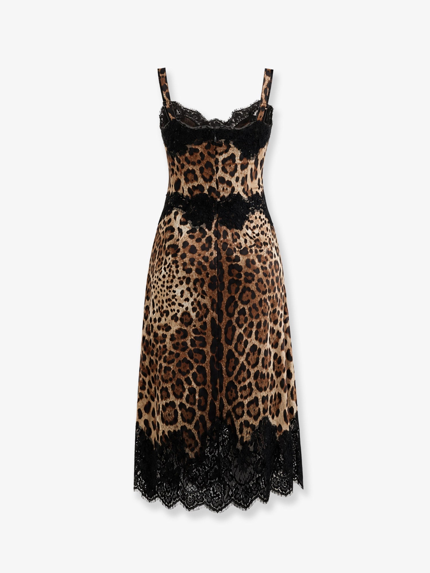 Dolce & Gabbana Satin Midi Lingerie Midi Dress