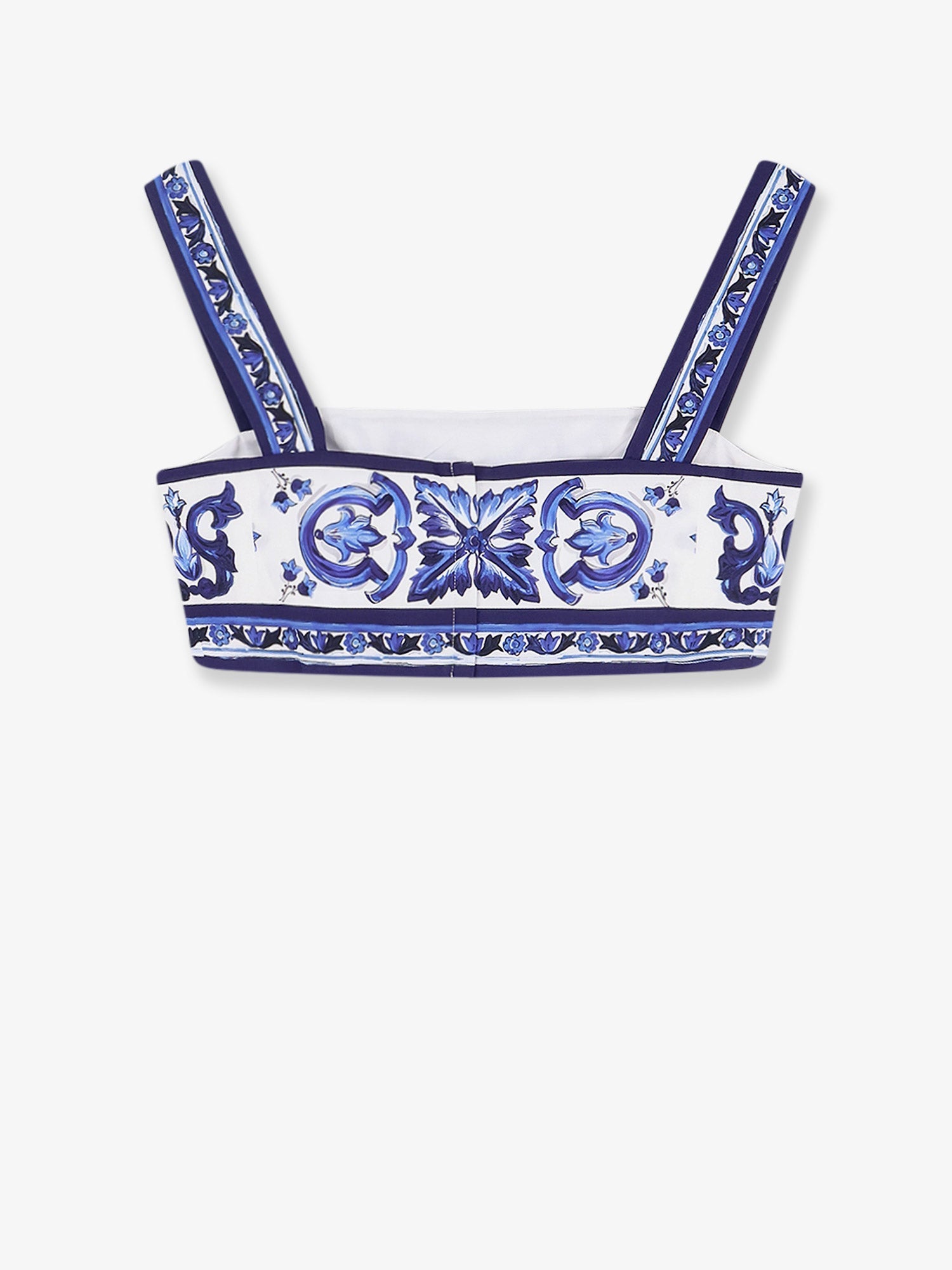 Dolce & Gabbana Cotton Top With Maiolica Print