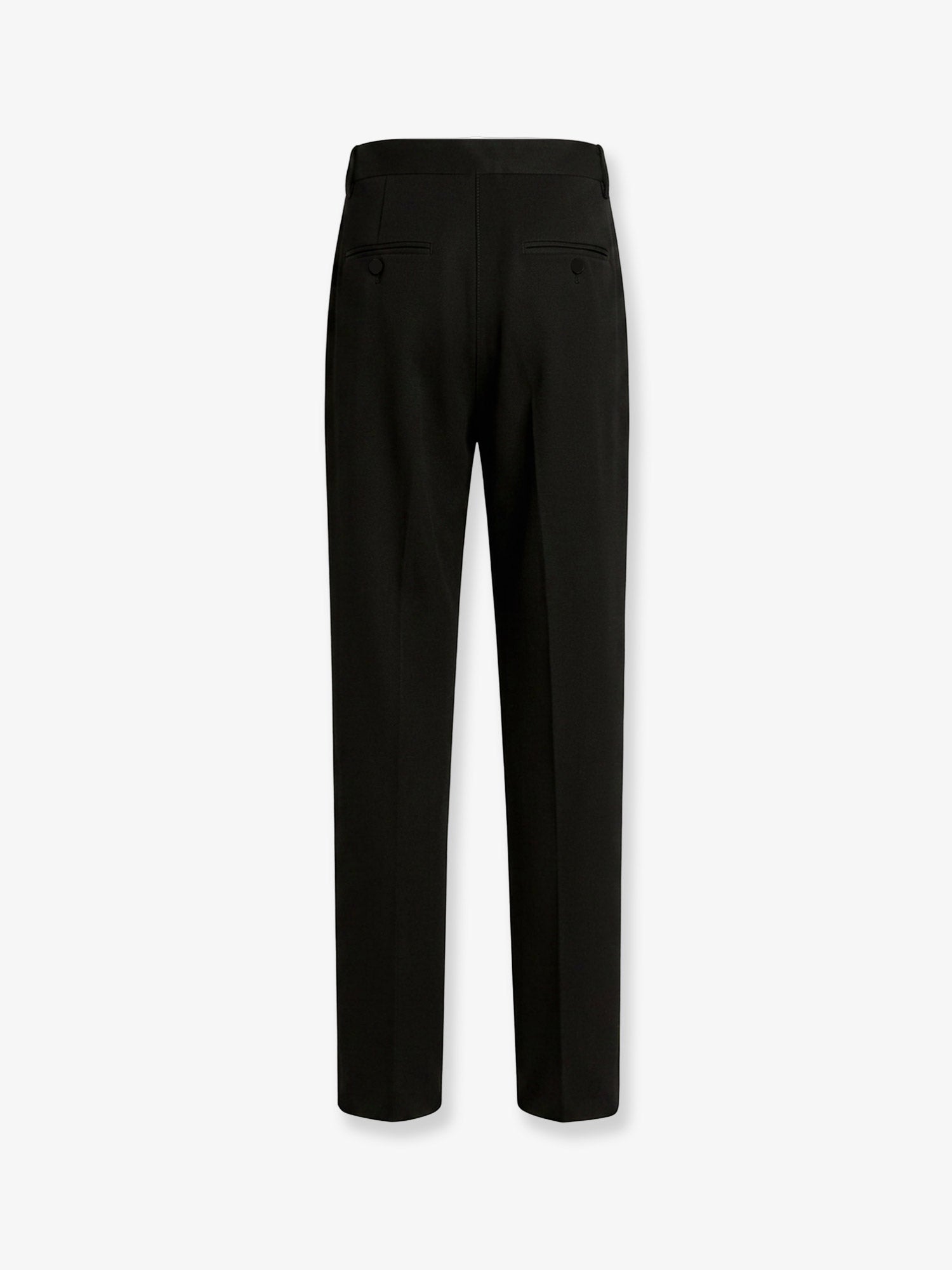 Dolce & Gabbana Virgin Wool Trousers With Frontal Pinces