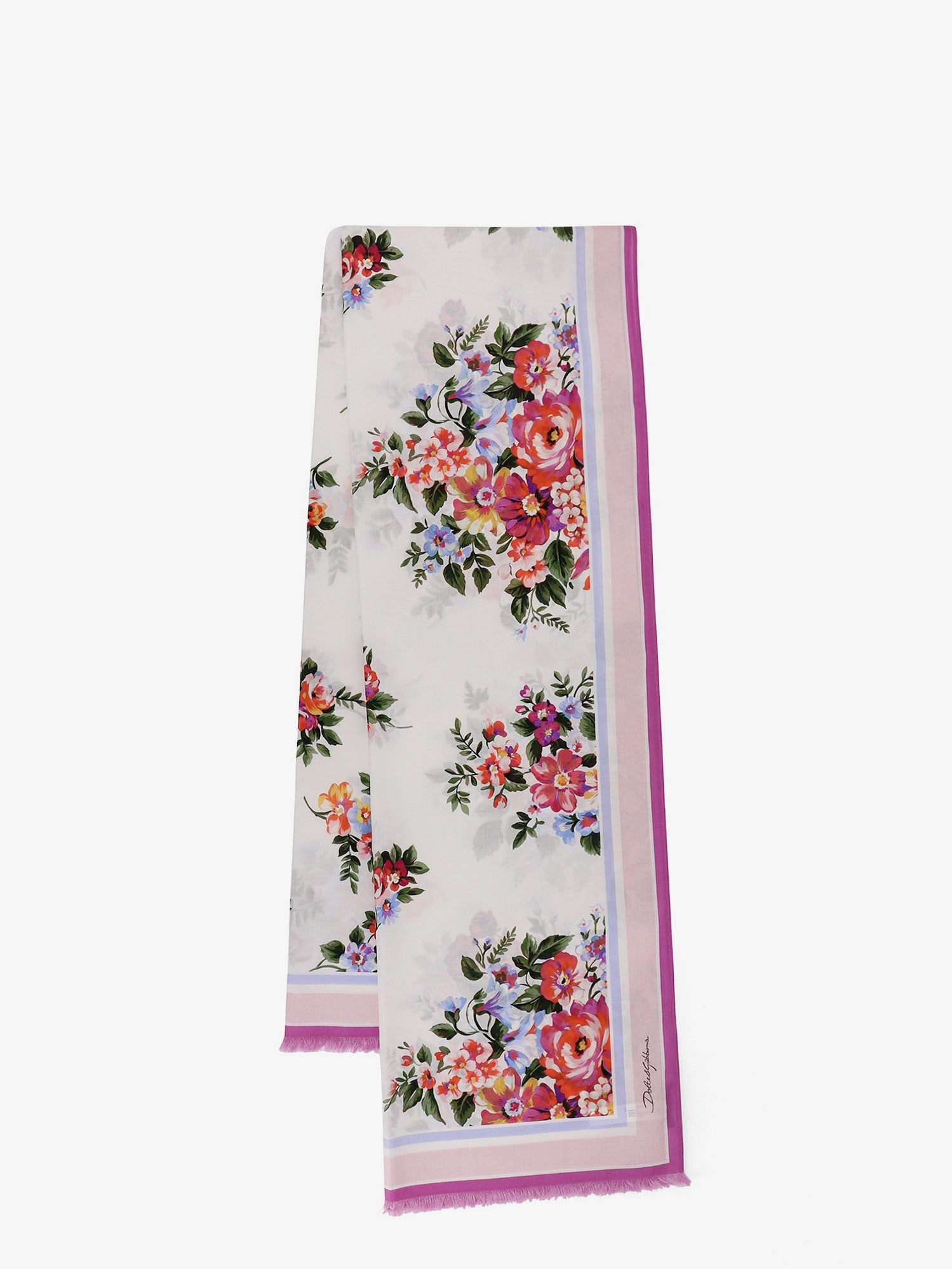 Dolce & Gabbana Cotton Beach Wrap With Floral Print