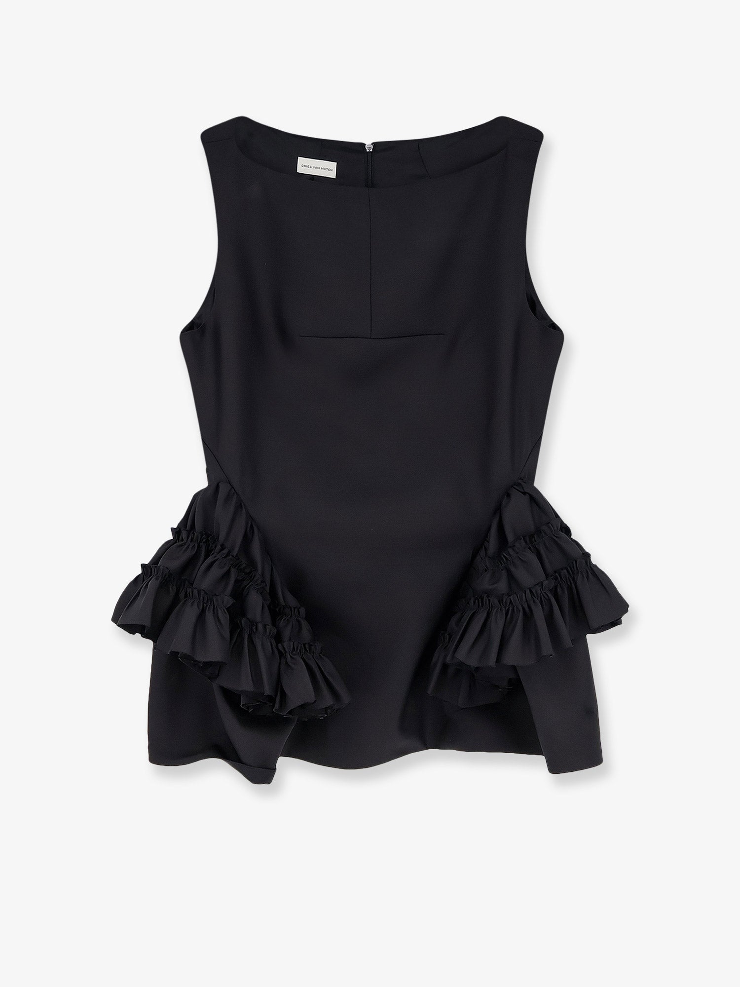 Dries Van Noten Casey Wool And Silk Top