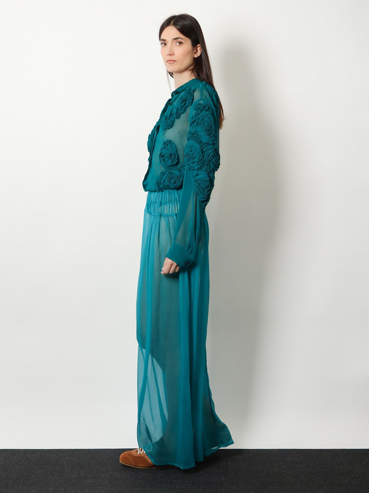 Dries Van Noten Scarlett Silk Skirt