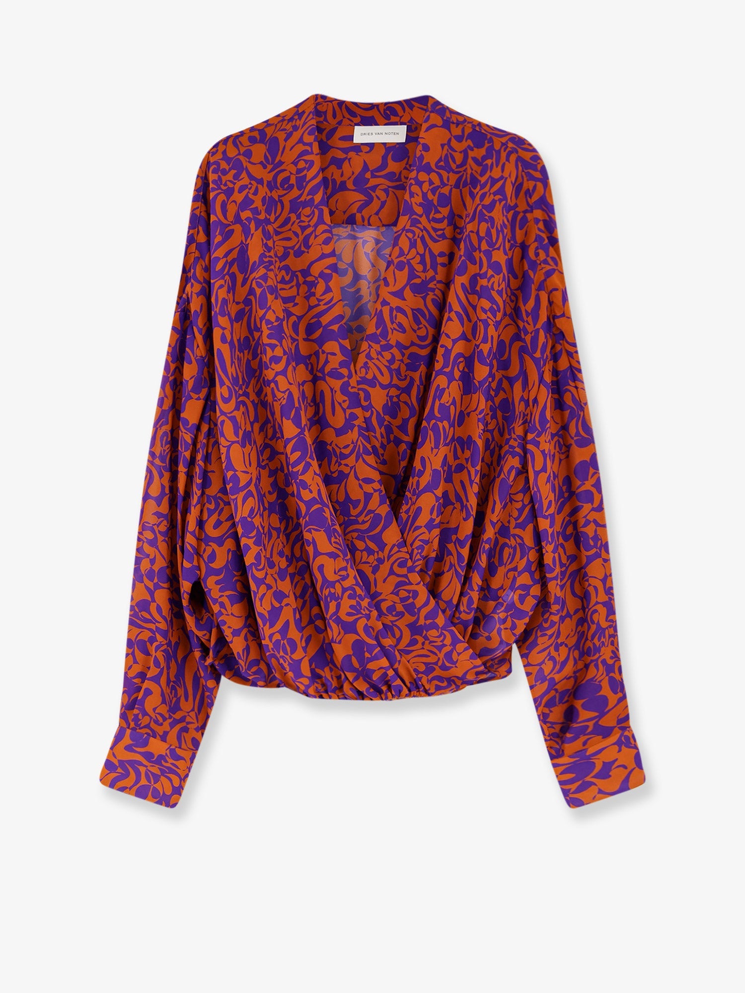 Dries Van Noten Camiel Cotton Shirt With Multicolor Print