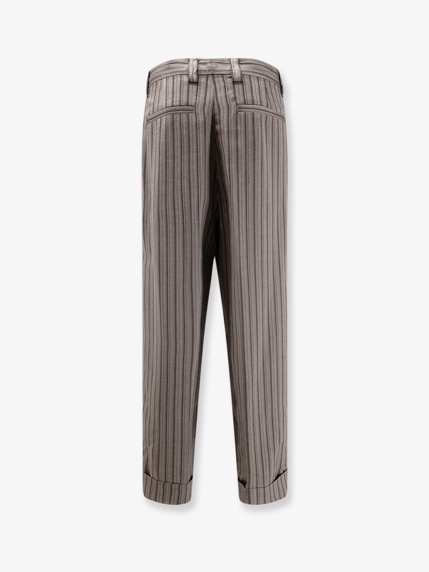 Dries Van Noten Pakora Viscose Trousers With Striped Motif