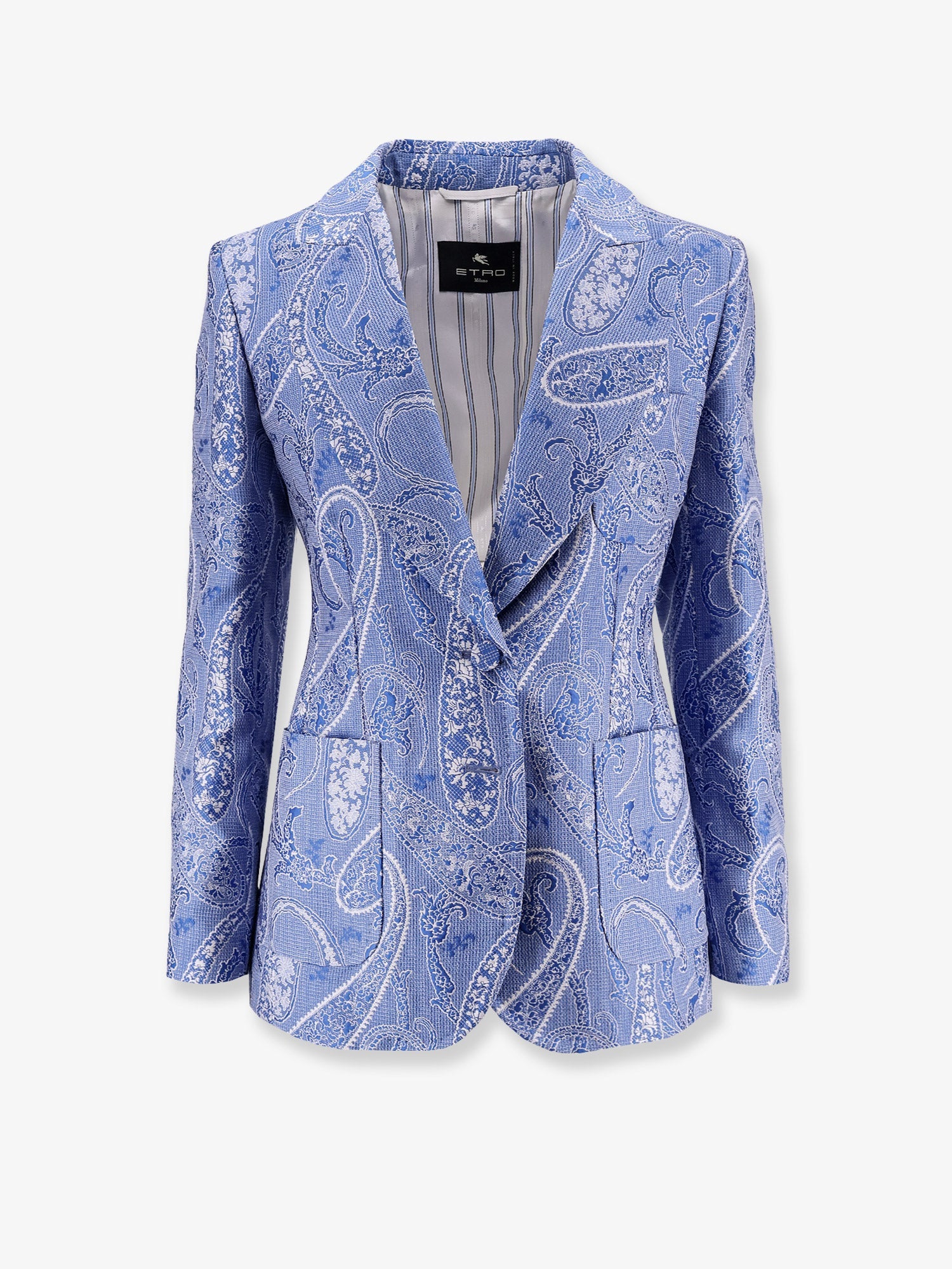 Etro Silk Blend Single-breasted Blazer