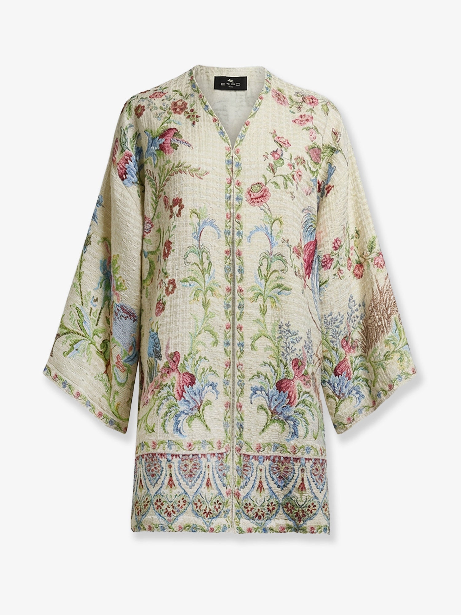Etro Multicolor Cotton Blend Kimono