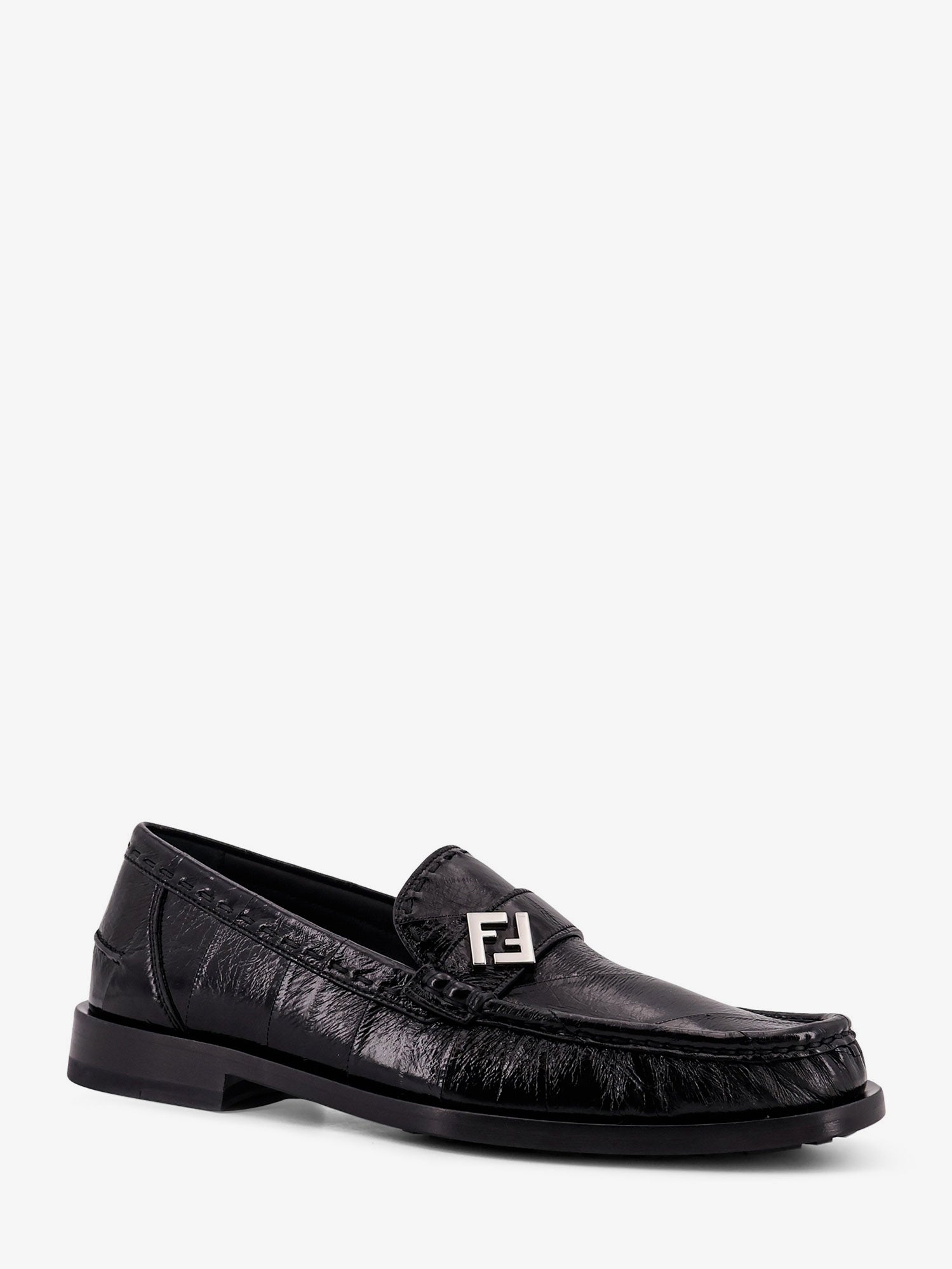 Fendi Missina Leather Loafers