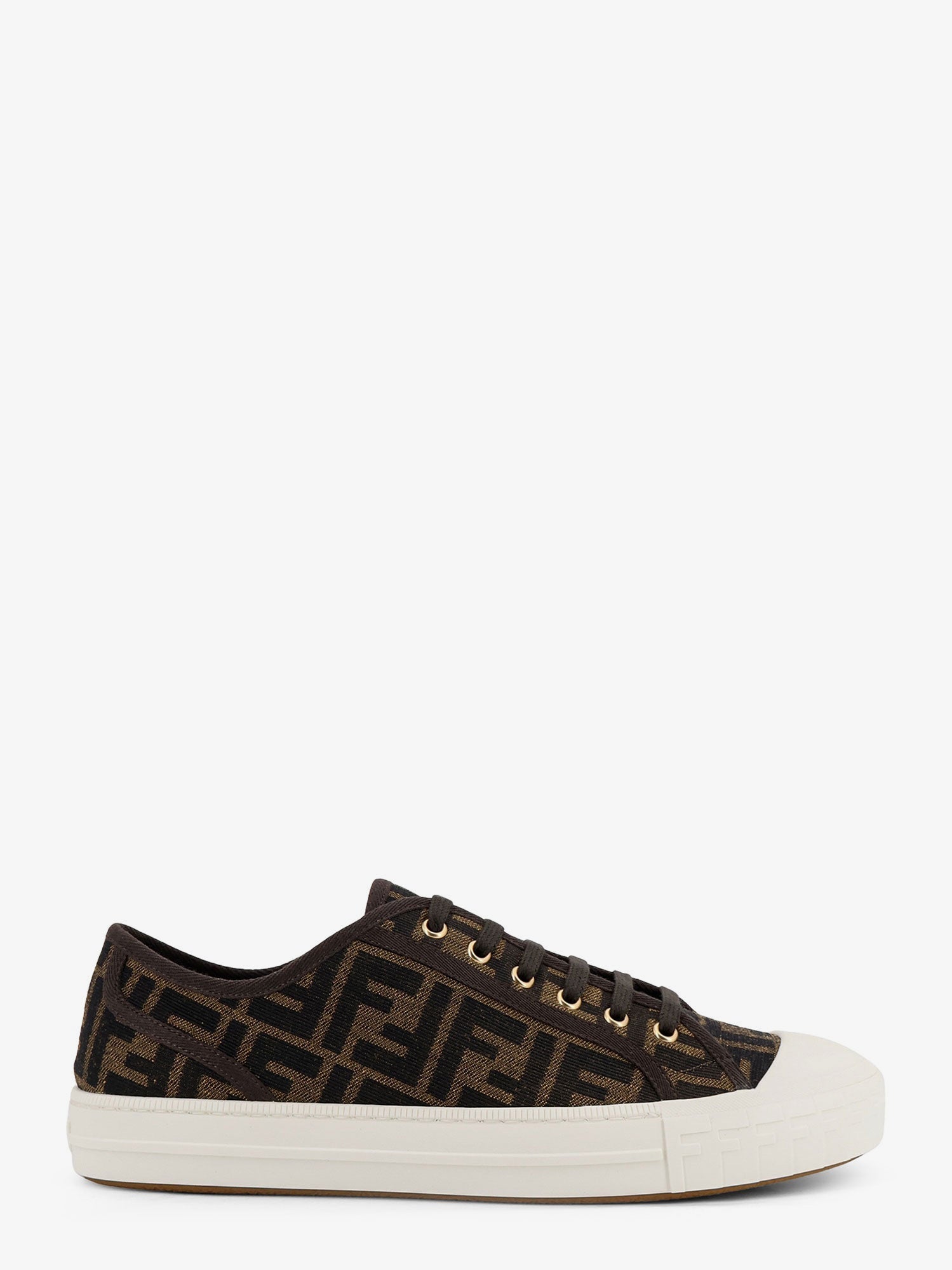 Fendi Fendi Domino Ff Jacquard Fabric Sneakers