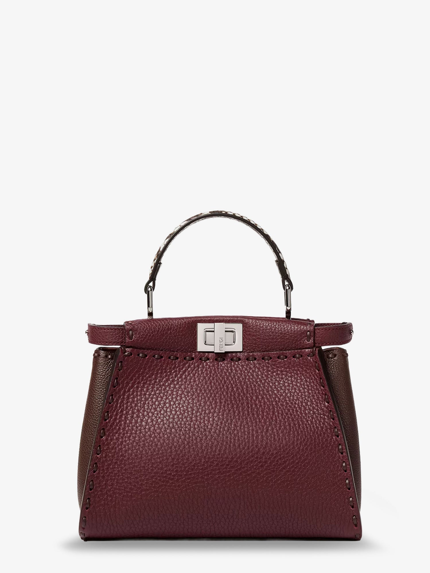 Fendi Peekaboo Mini Leather Crossbody Bag