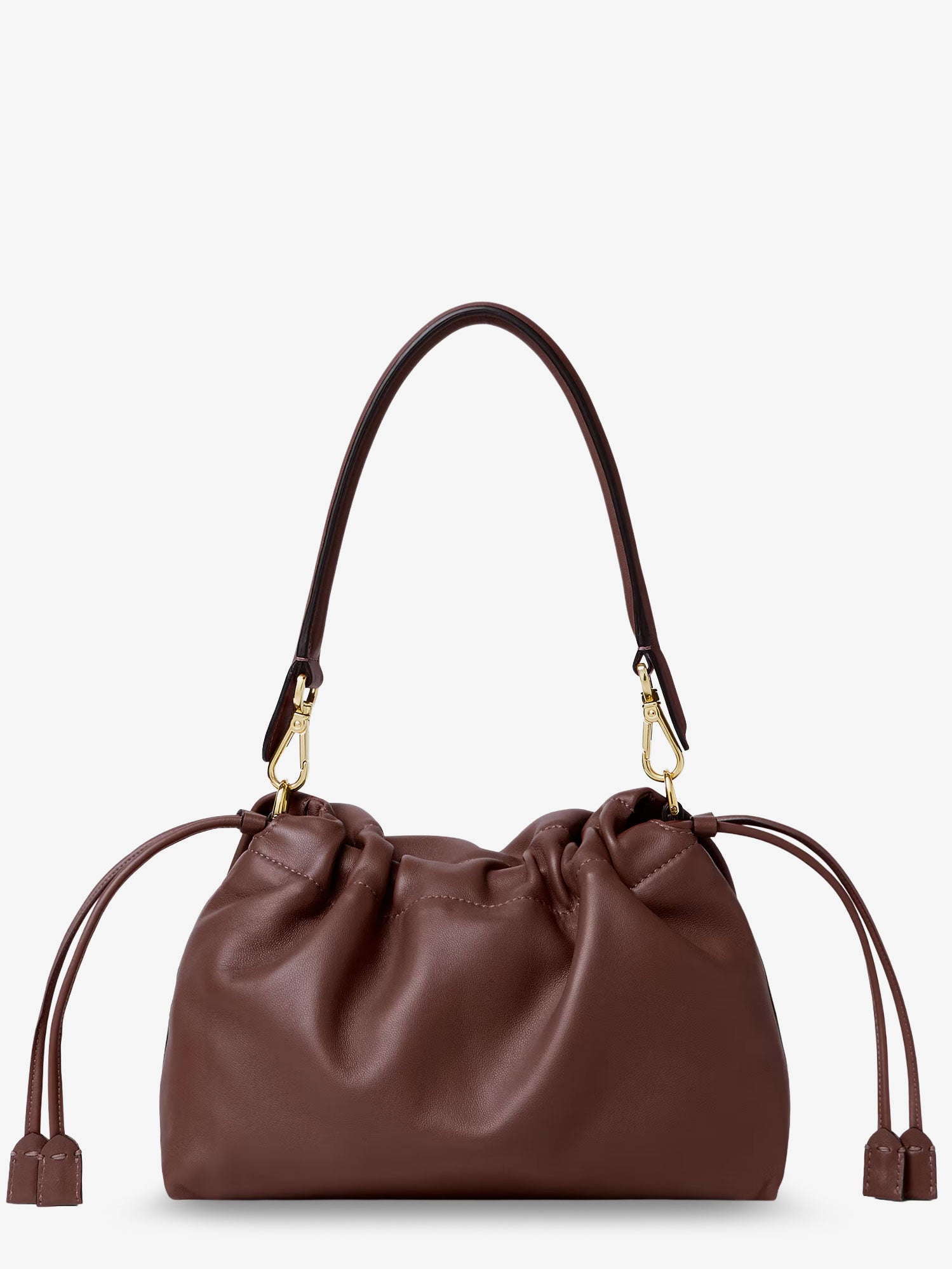 Fendi Mamma Baguette Medium Leather Crossbody Bag