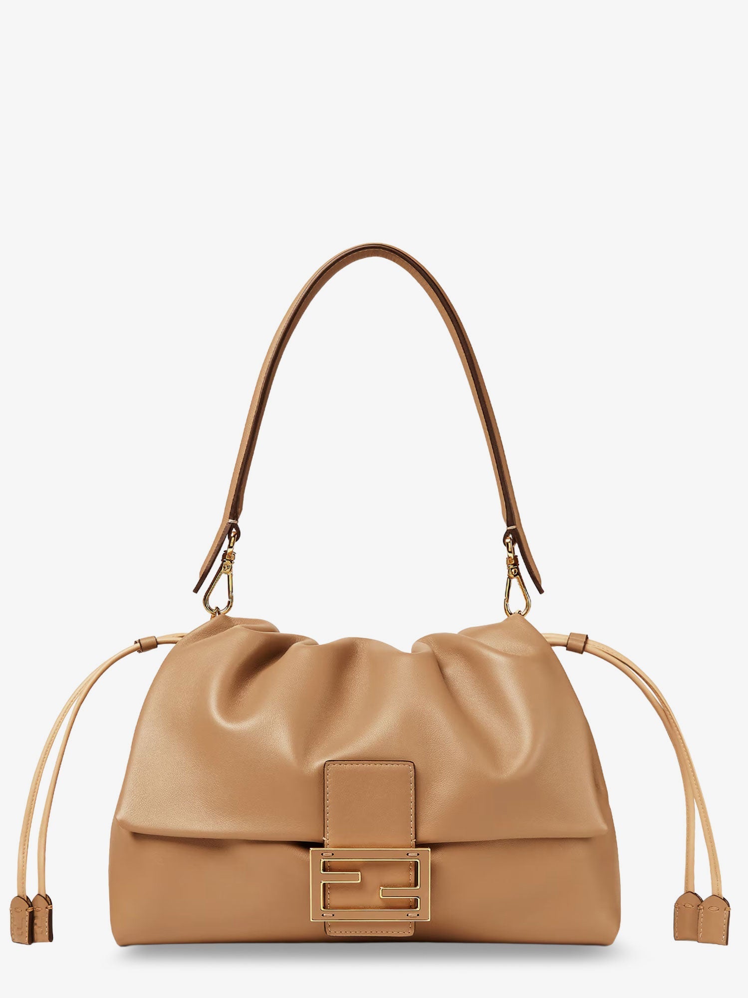 Fendi Mamma Baguette Large Leather Shoulder Bag