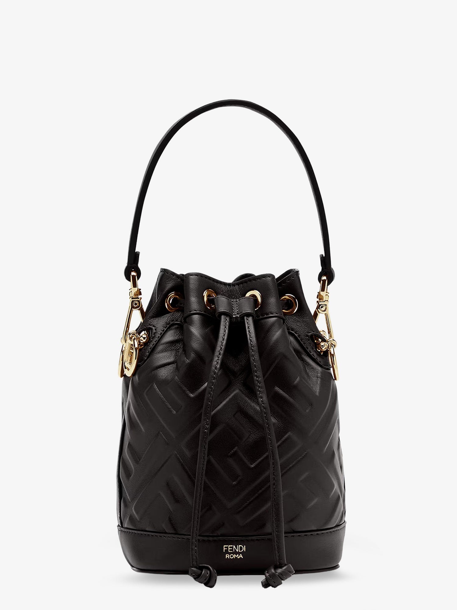 Fendi Mon Tresor Leather Bucket Bag