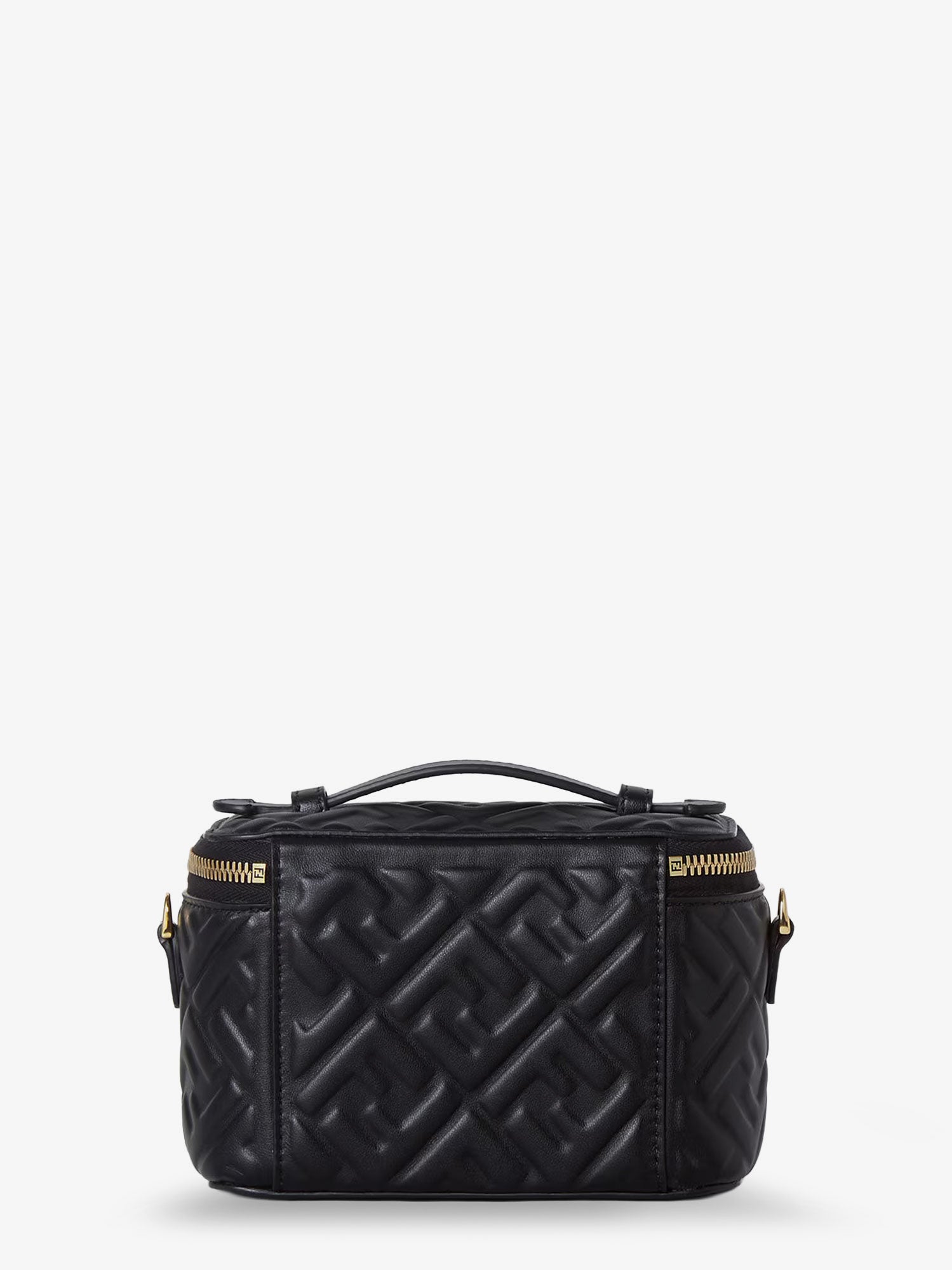 Fendi Vanity Leather Shoulder Bag With Ff Motif