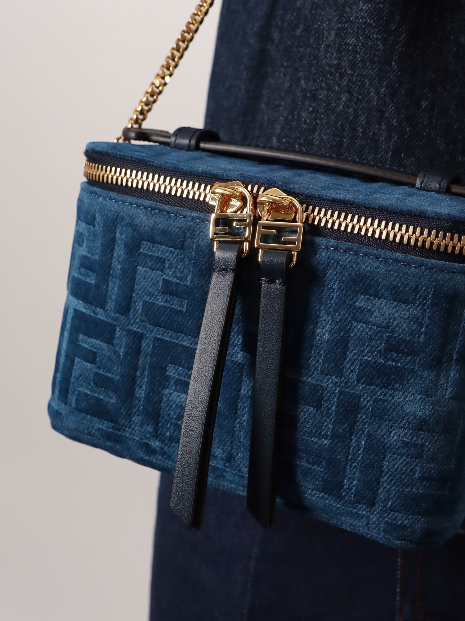 Fendi Vanity Ff Fabric Crossbody Bag