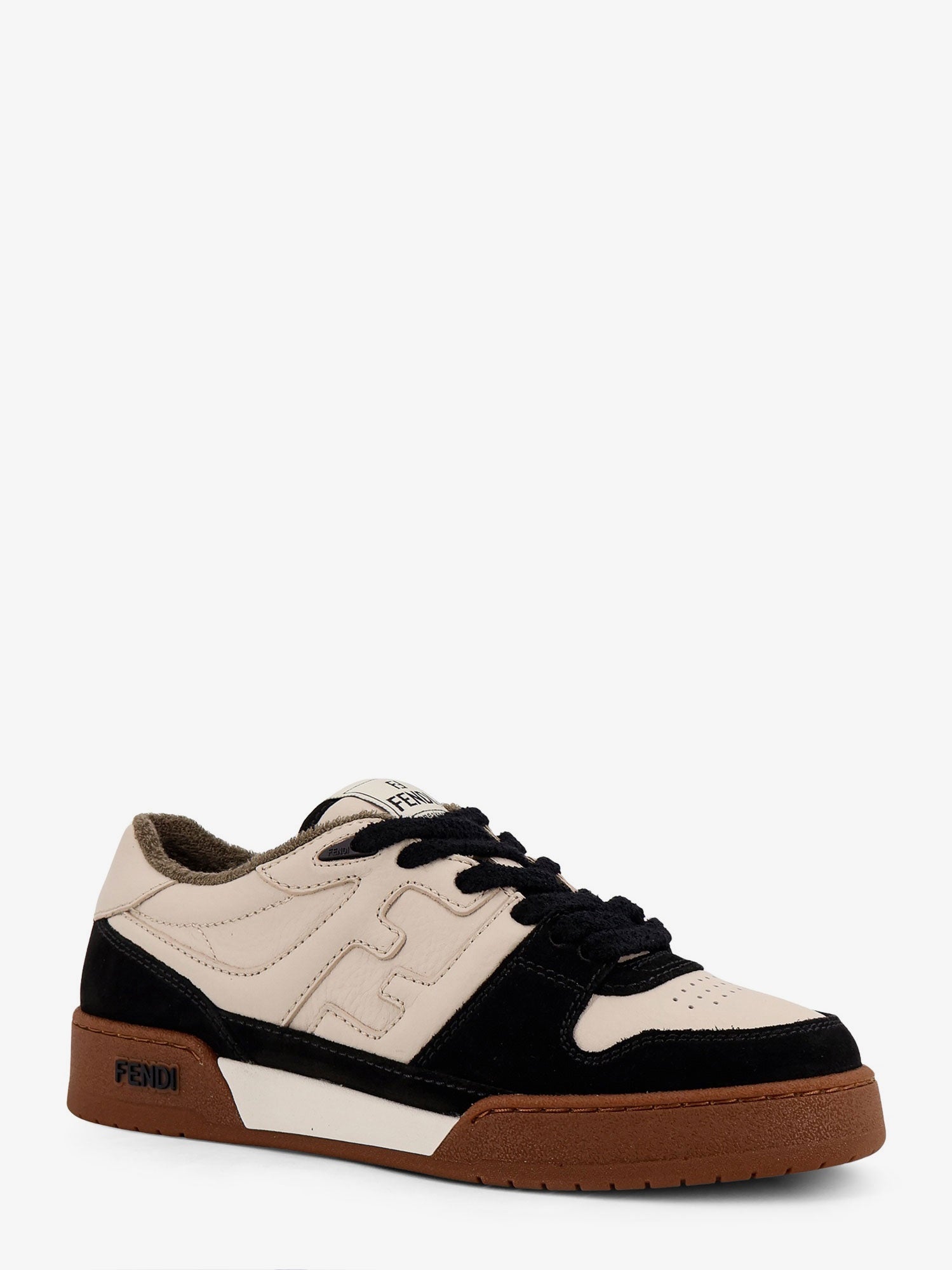 Fendi Fendi Match Leather Low-top Sneakers