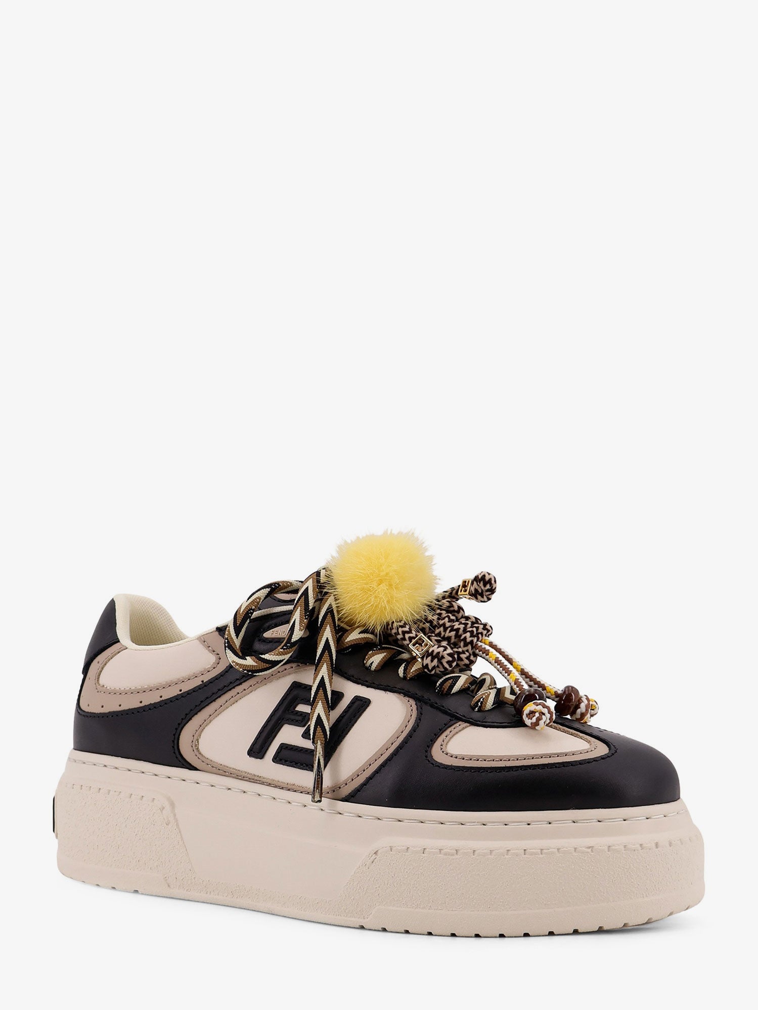 Fendi Fendi Match Leather Sneakers