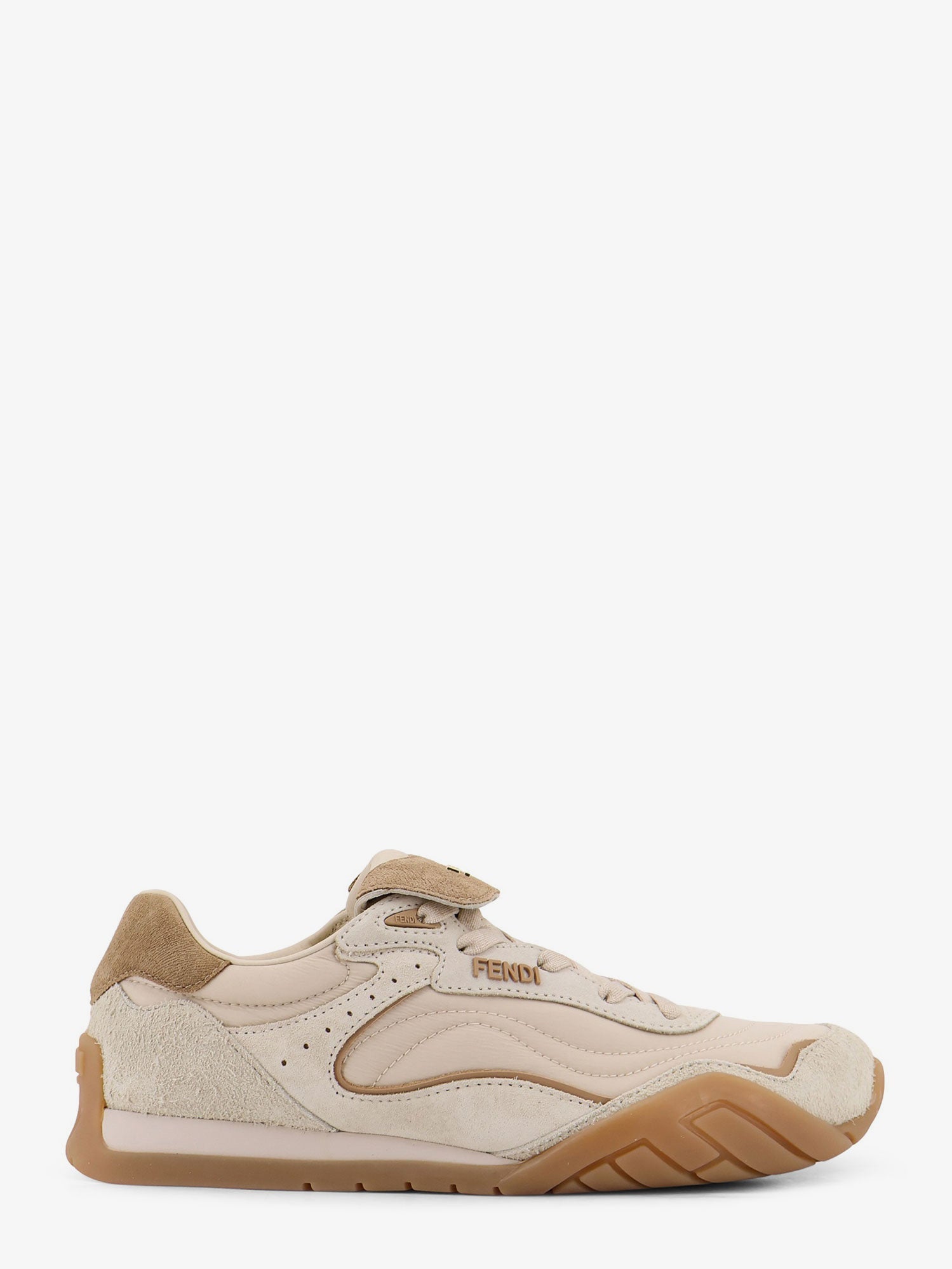 Fendi Fendi Wave Pulse Suede Sneakers