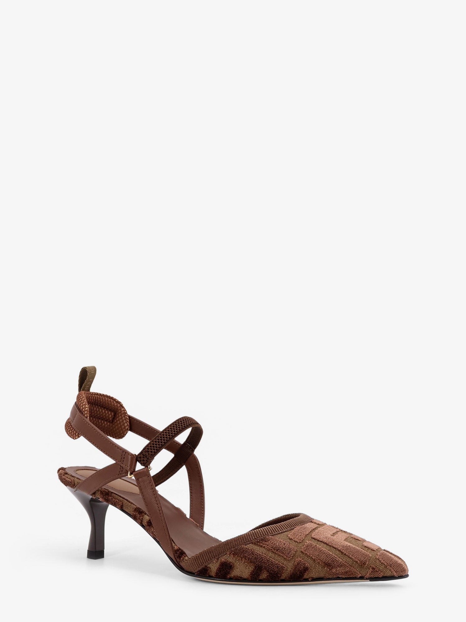 Fendi Colibrì Lite Ff Fabric Slingback
