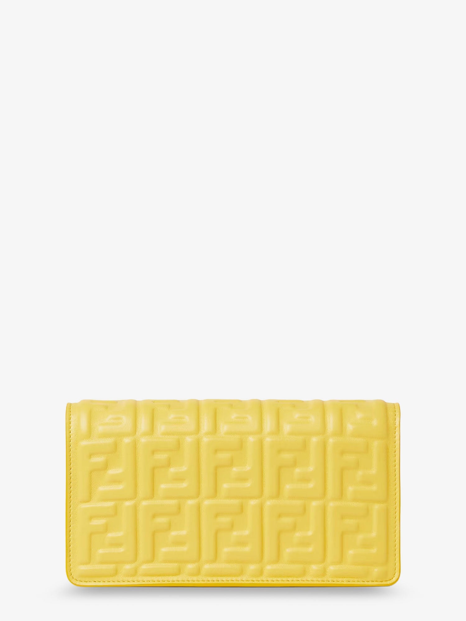 Fendi Leather Wallet On Chain Baguette