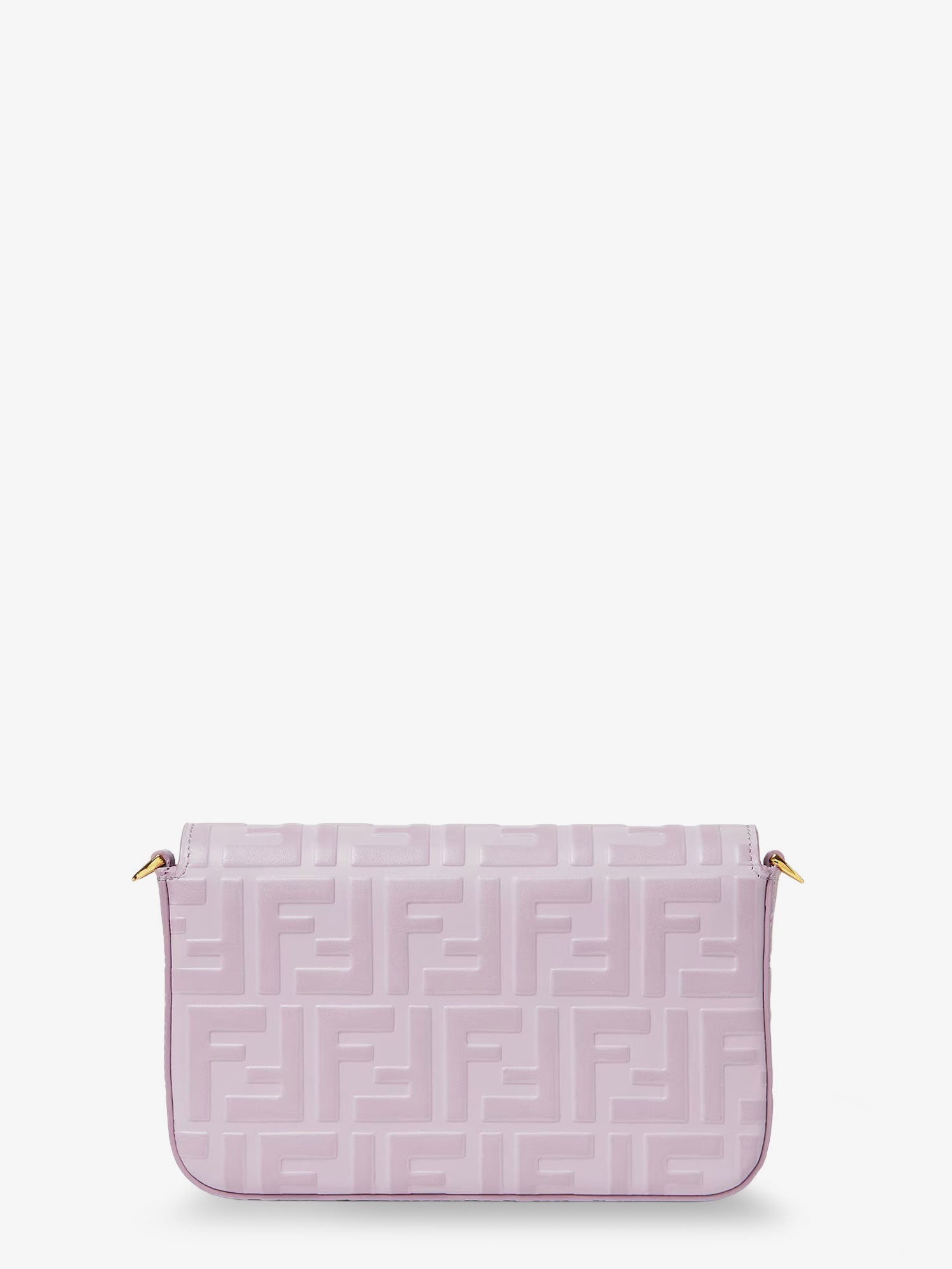 Fendi Wallet On Chain Ff Diamonds Leather Shoulder Bag With Ff Embossed Logo