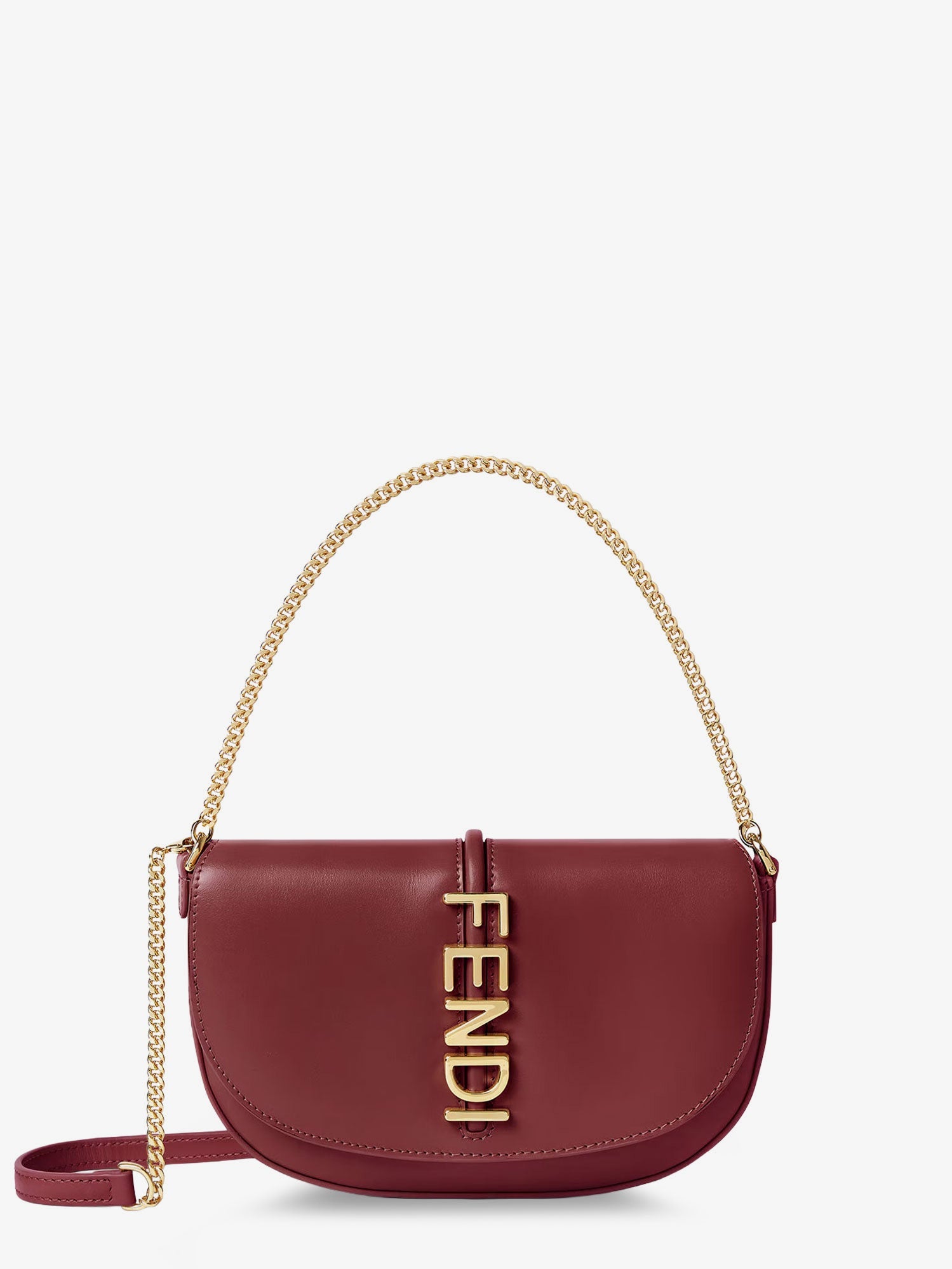 Fendi Wallet On Chain Fendigraphy Leather Crossbody Bag