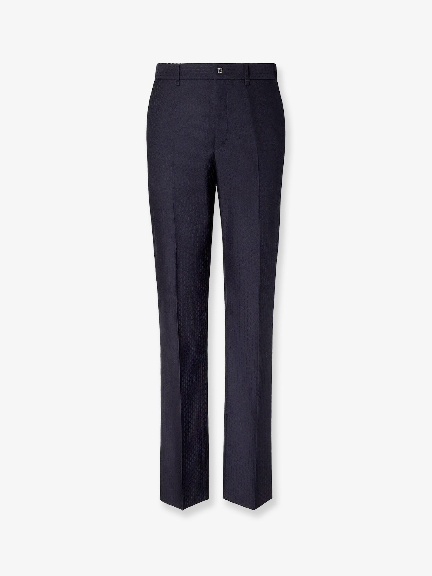 Fendi Trousers Wool Tonal Stitching