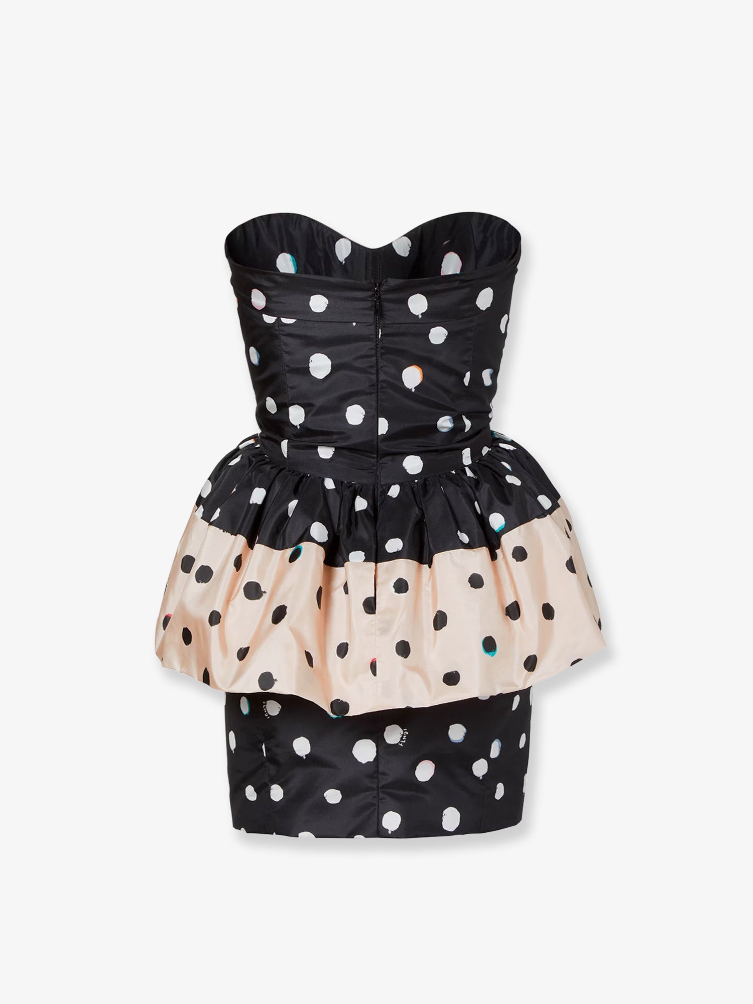Fendi Falena Dots Taffeta' Bustier Dress