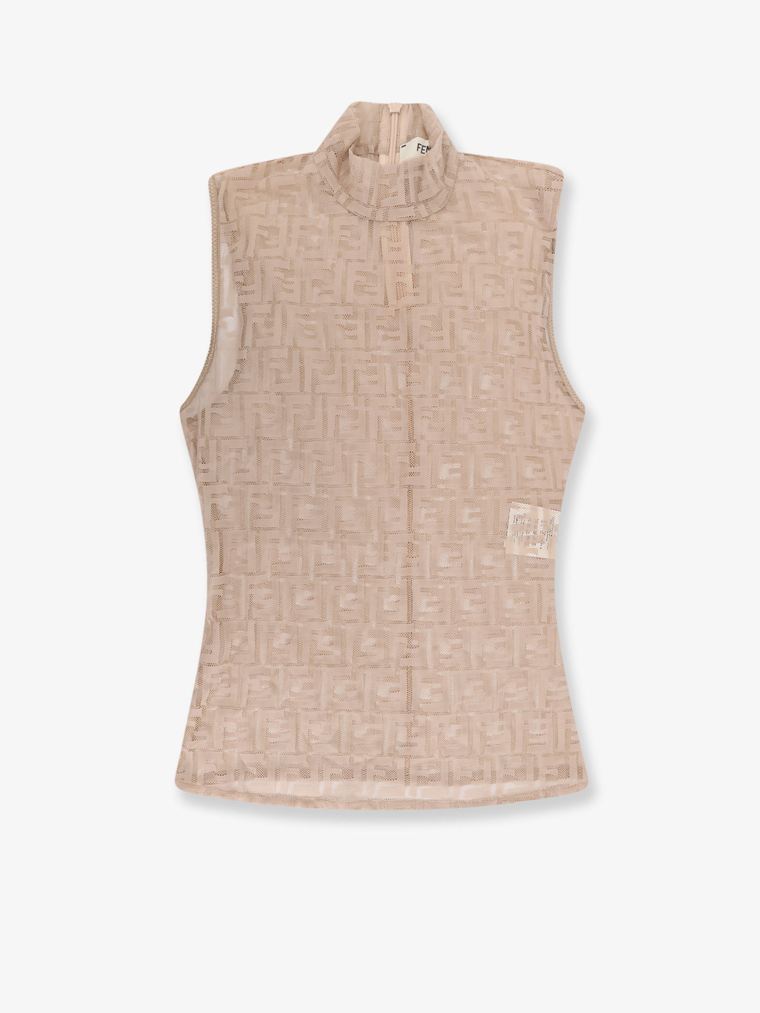 Fendi Ff Embroidered Jersey Top